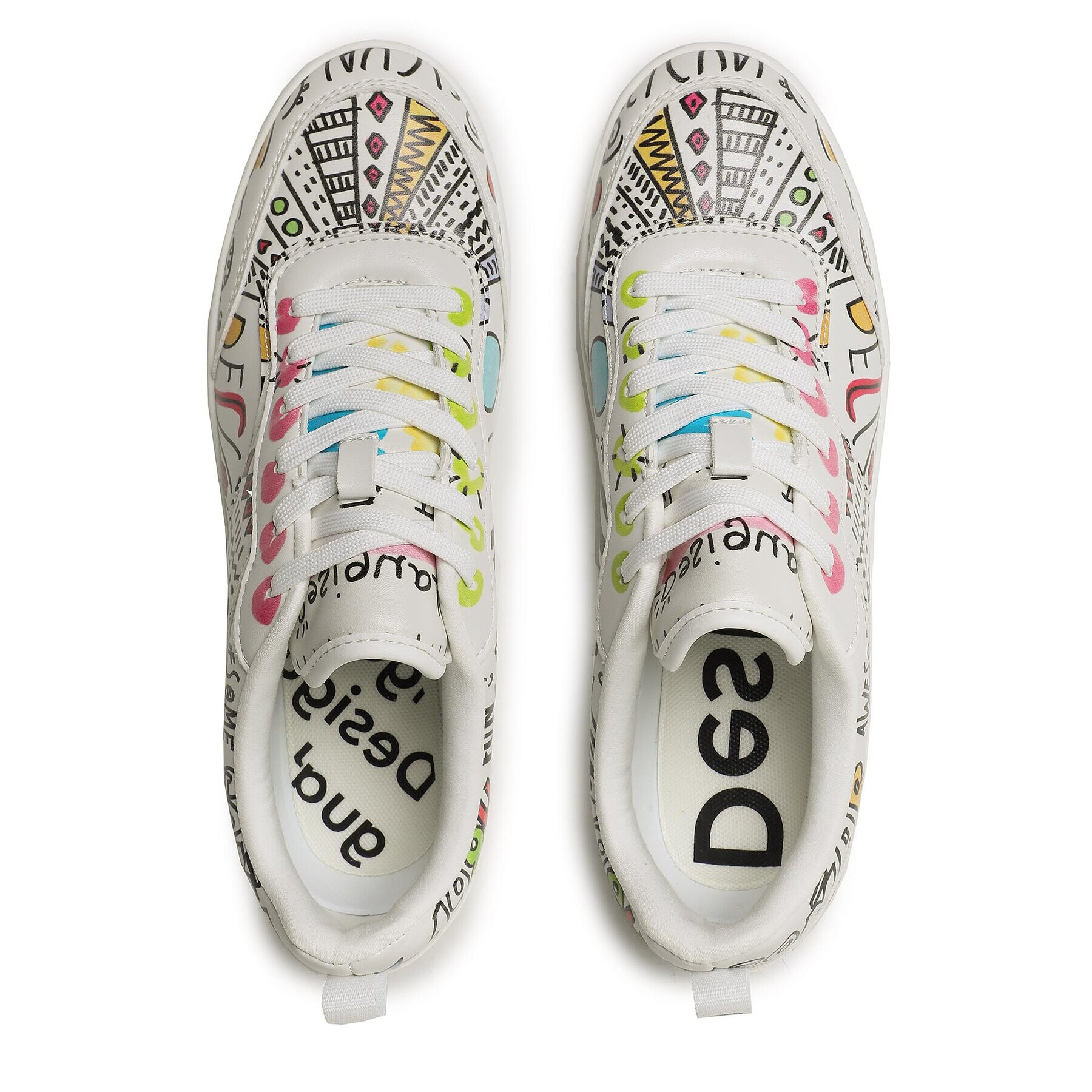 Desigual Sneakersy 23SSKP35 Biela - Pepit.sk