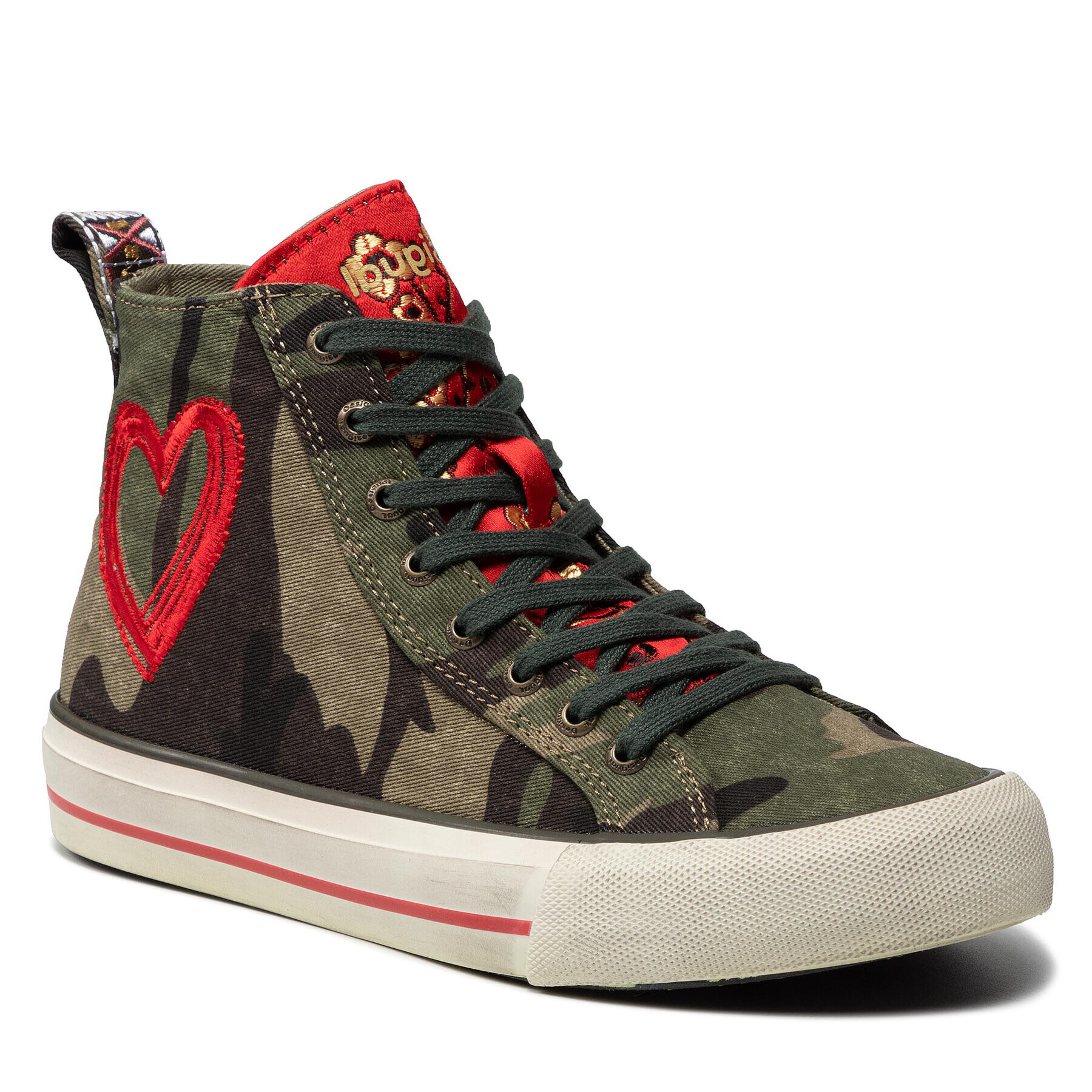 Desigual Sneakersy Beta Militar 21WSKA13 Zelená - Pepit.sk