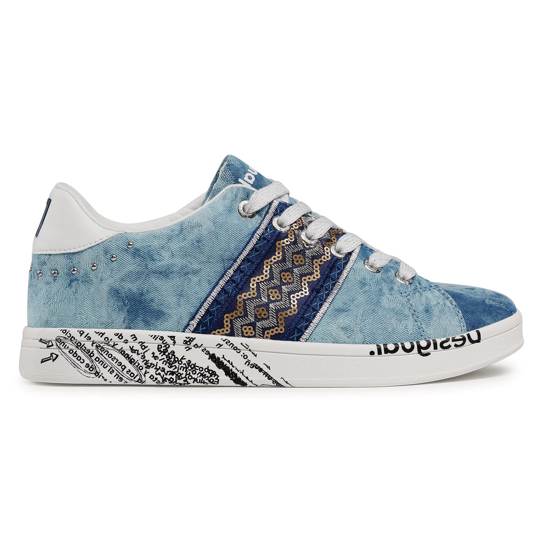 Desigual Sneakersy Cosmic 21SSKA16 Modrá - Pepit.sk