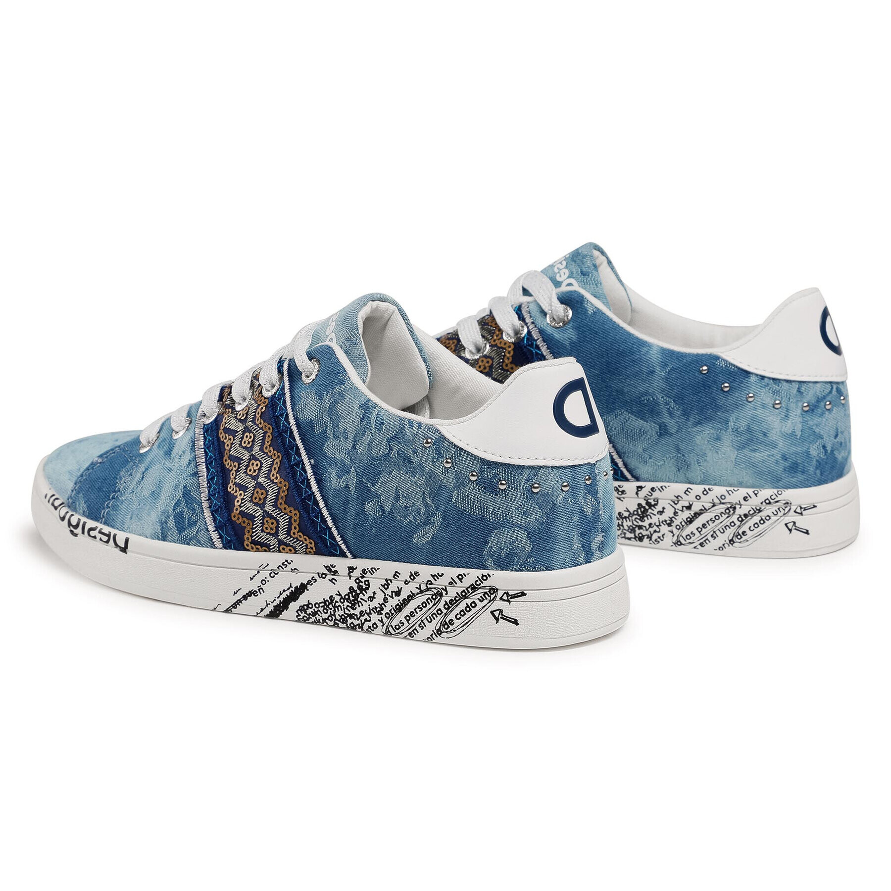 Desigual Sneakersy Cosmic 21SSKA16 Modrá - Pepit.sk