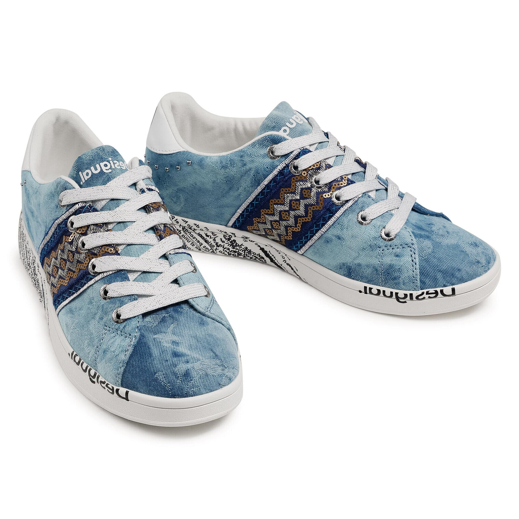 Desigual Sneakersy Cosmic 21SSKA16 Modrá - Pepit.sk