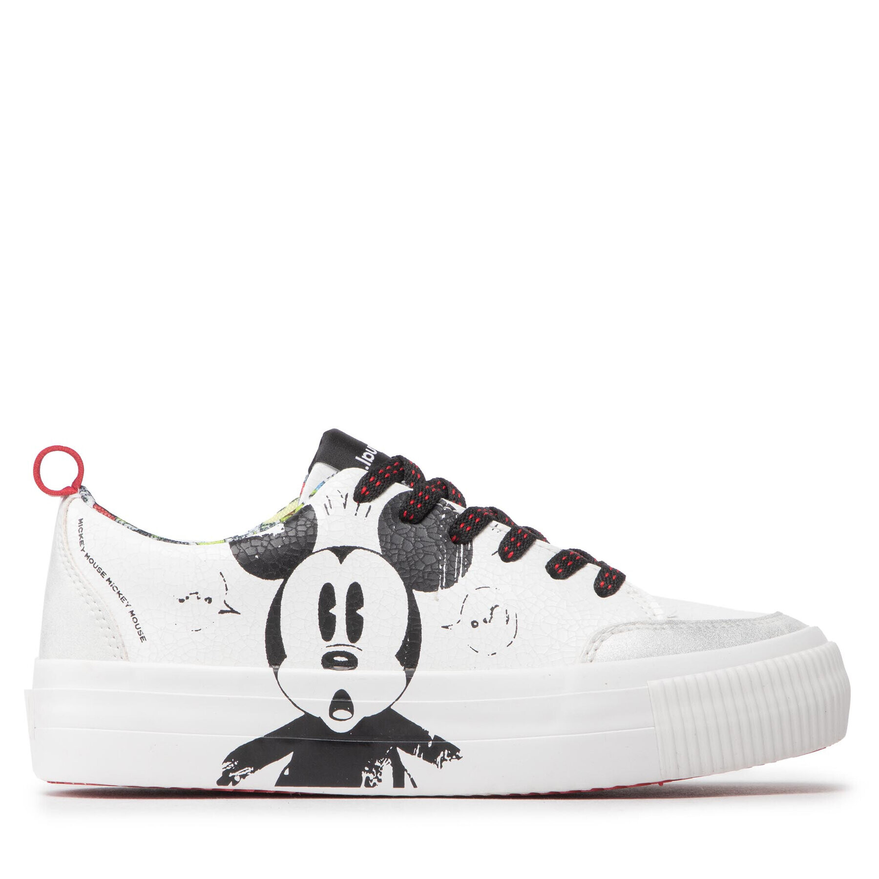 Desigual Sneakersy Mickey Crack 22WSKP29 Biela - Pepit.sk