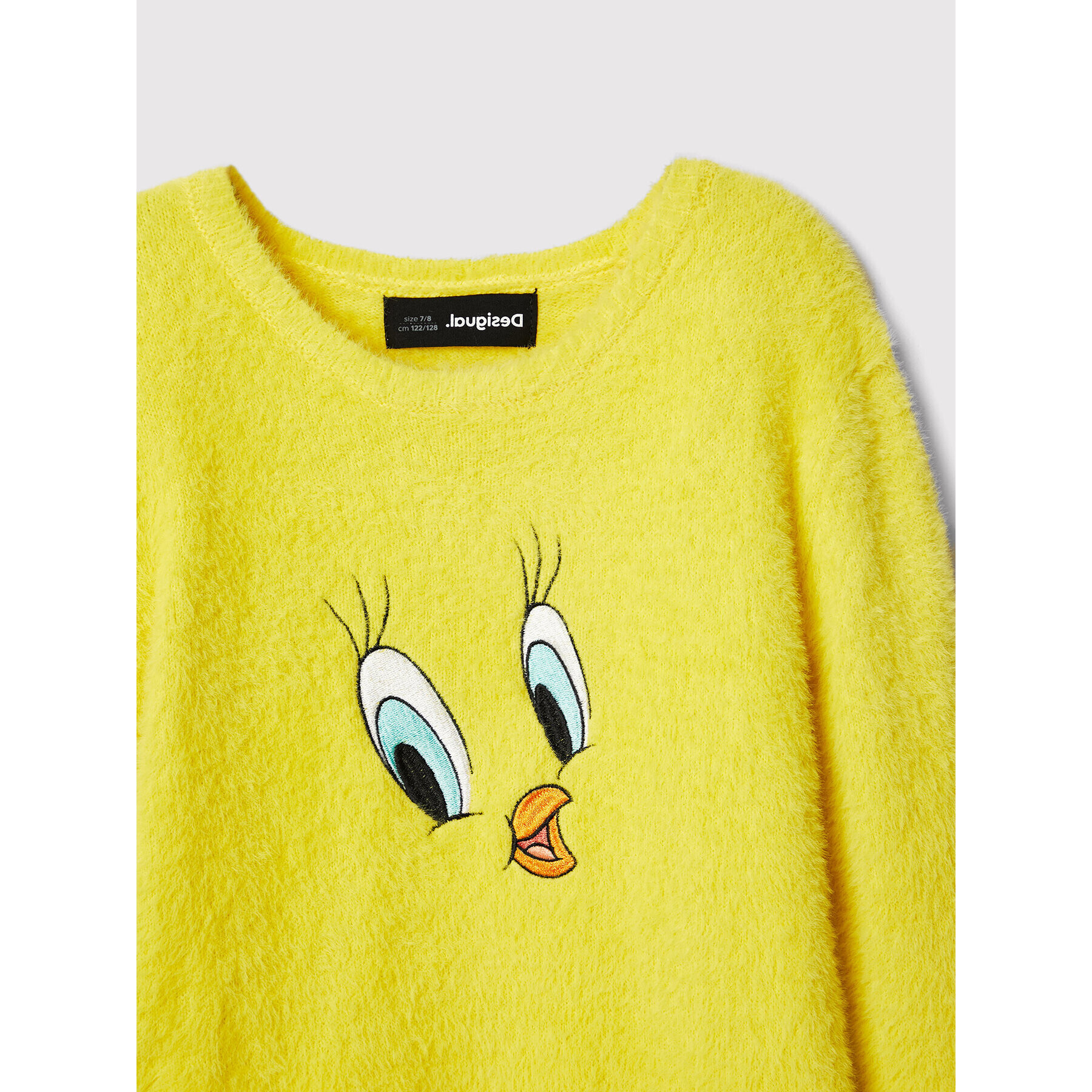 Desigual Sveter LOONEY TUNES Piolin 22WGJF01 Žltá Oversize - Pepit.sk