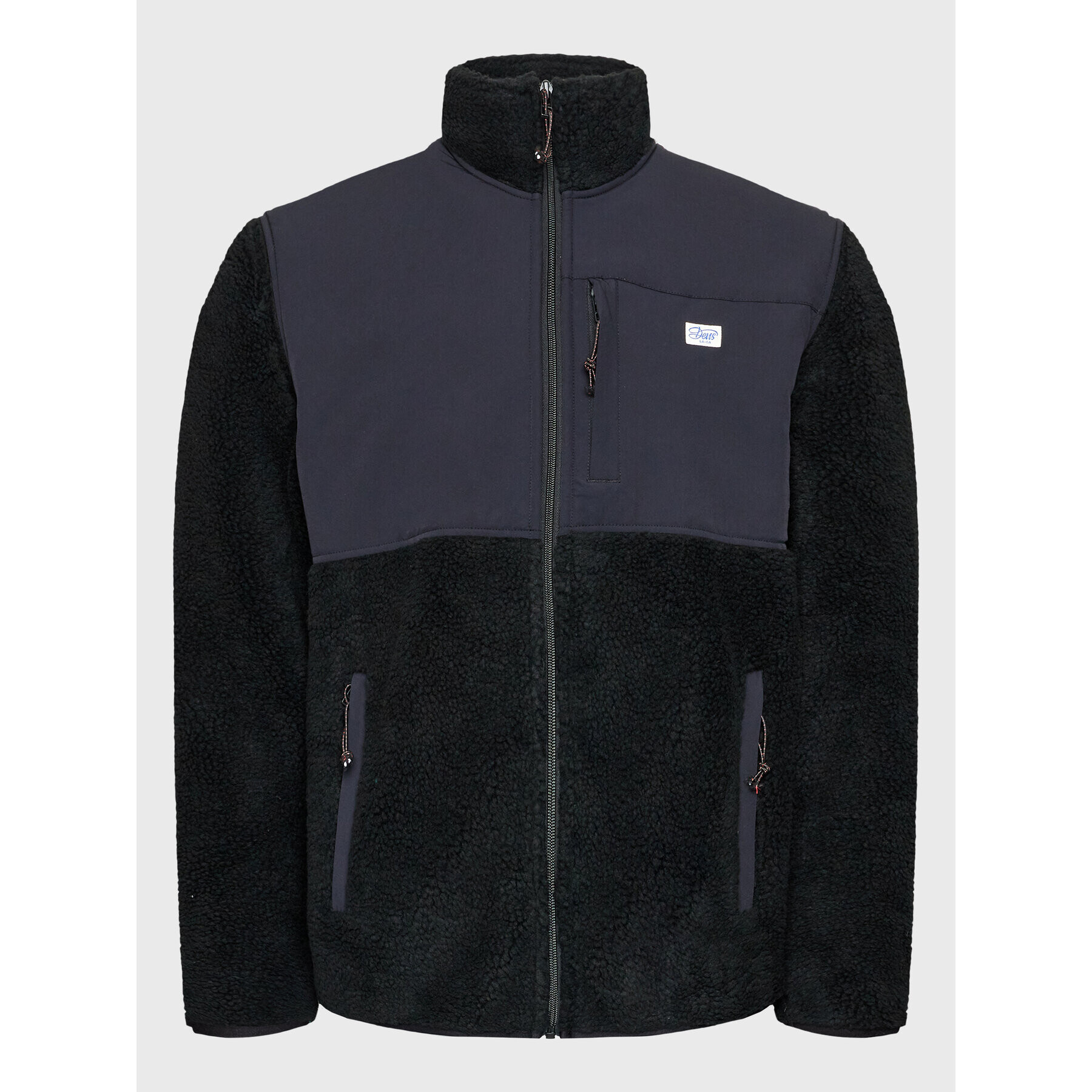 Deus Ex Machina Prechodná bunda Fletcher Panel Fleece DMW228203 Čierna Regular Fit - Pepit.sk