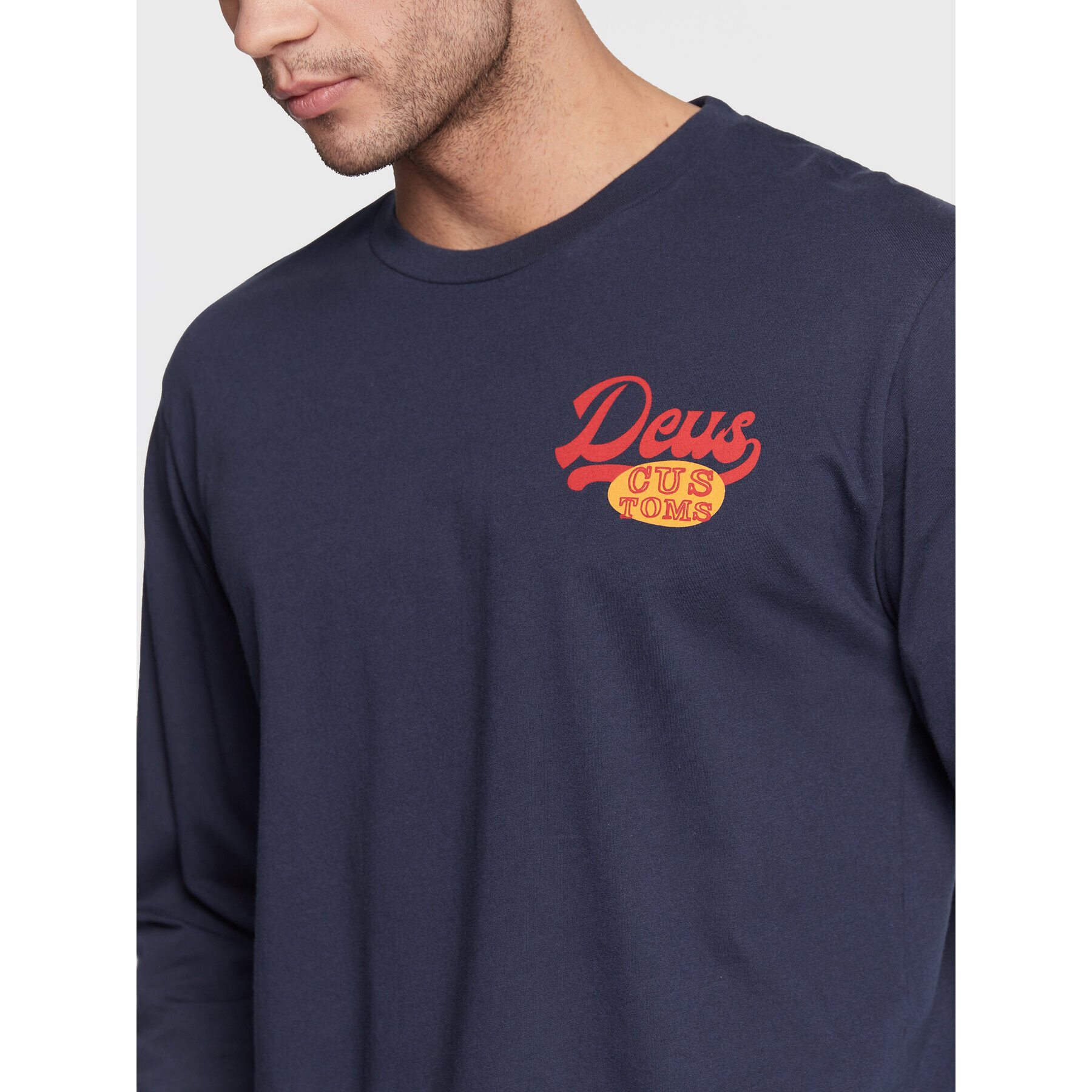 Deus Ex Machina S dlhými rukávmi Marigold Ls DMF221379 Tmavomodrá Regular Fit - Pepit.sk