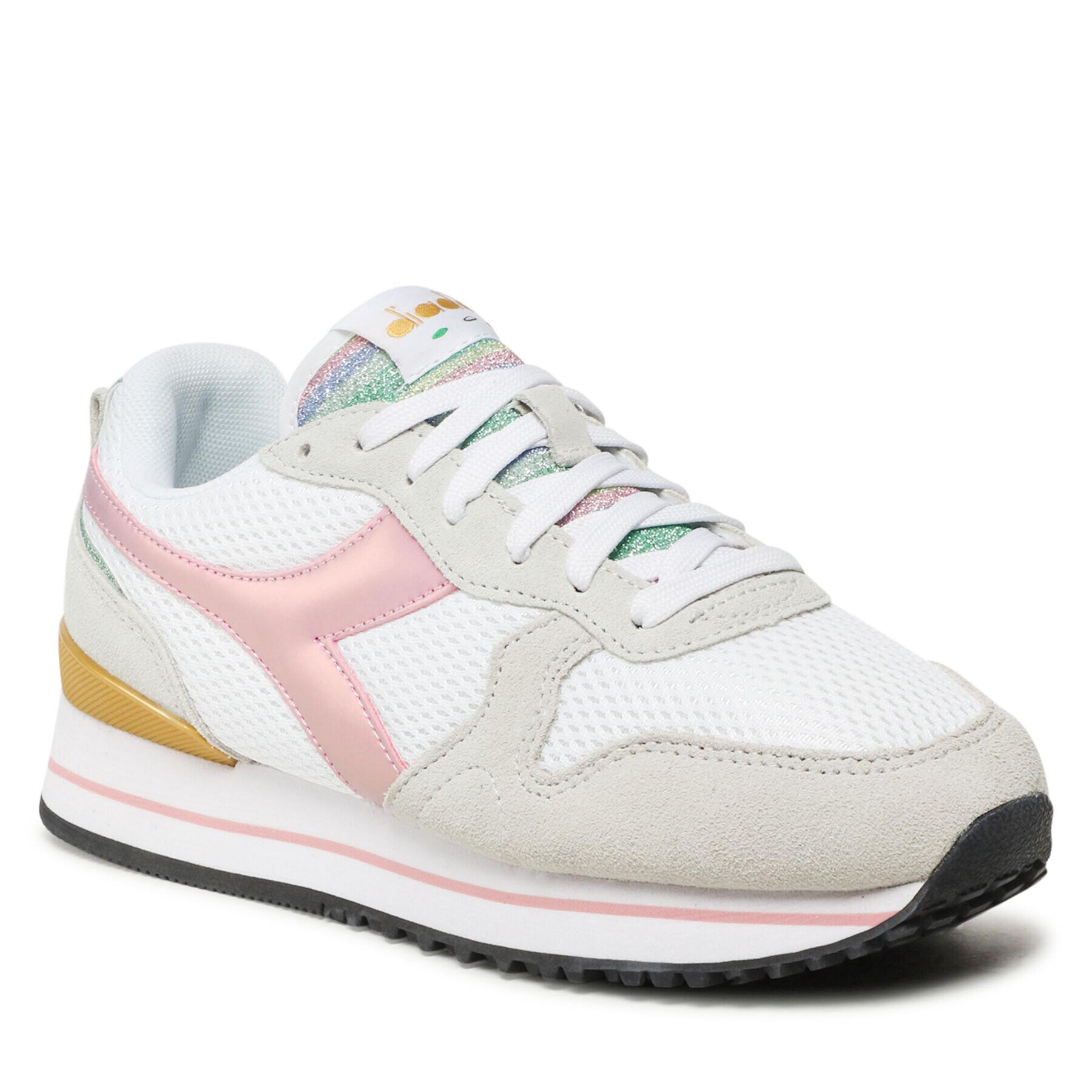 Diadora Sneakersy Olympia Platform Glitter Rainbow Wn 101.178330 01 C3113 Biela - Pepit.sk