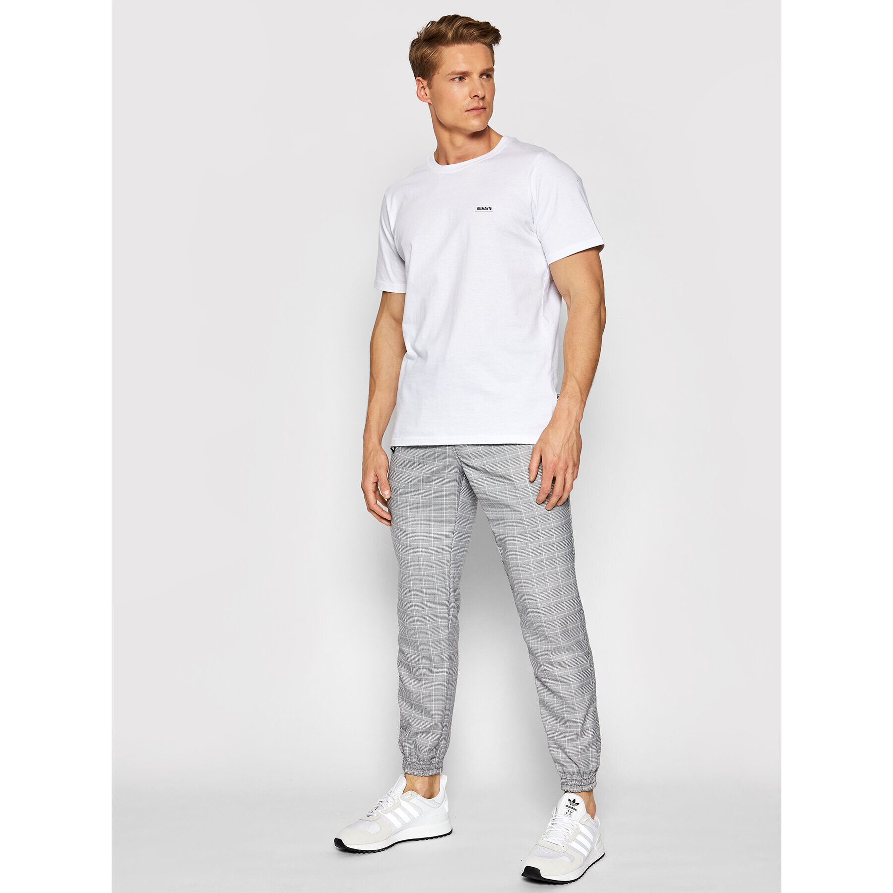 Diamante Wear Jogger nohavice Unisex Classic 5411 Sivá Regular Fit - Pepit.sk