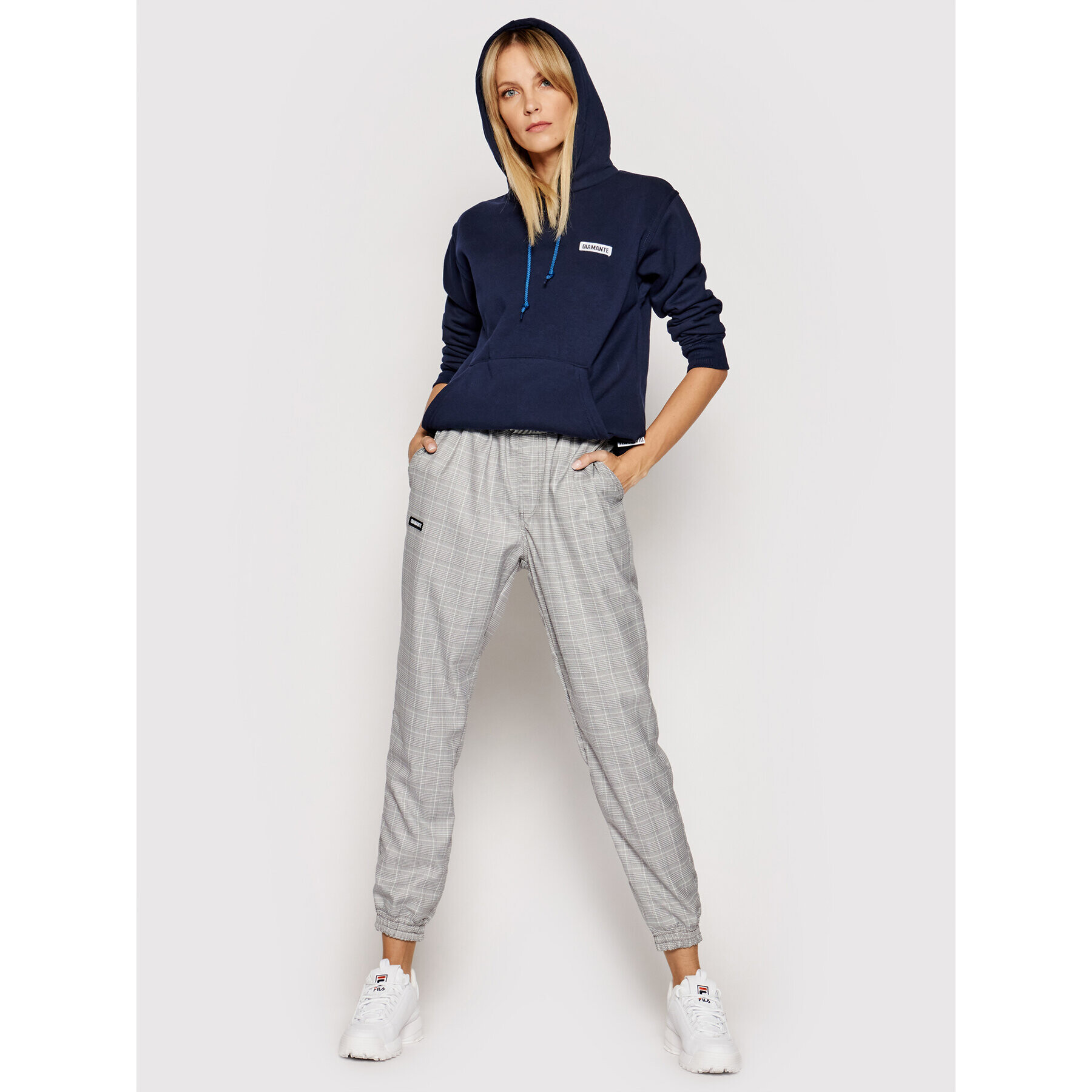 Diamante Wear Jogger nohavice Unisex Classic 5411 Sivá Regular Fit - Pepit.sk