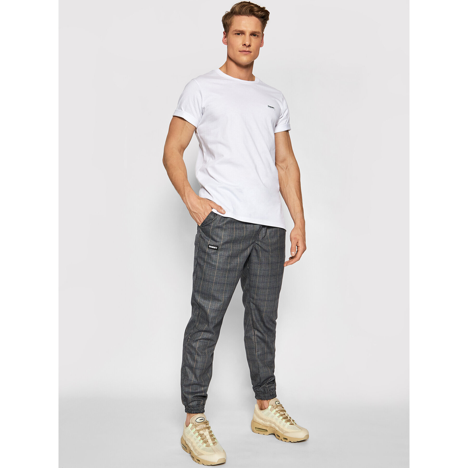 Diamante Wear Jogger nohavice Unisex Classic 5412 Sivá Regular Fit - Pepit.sk