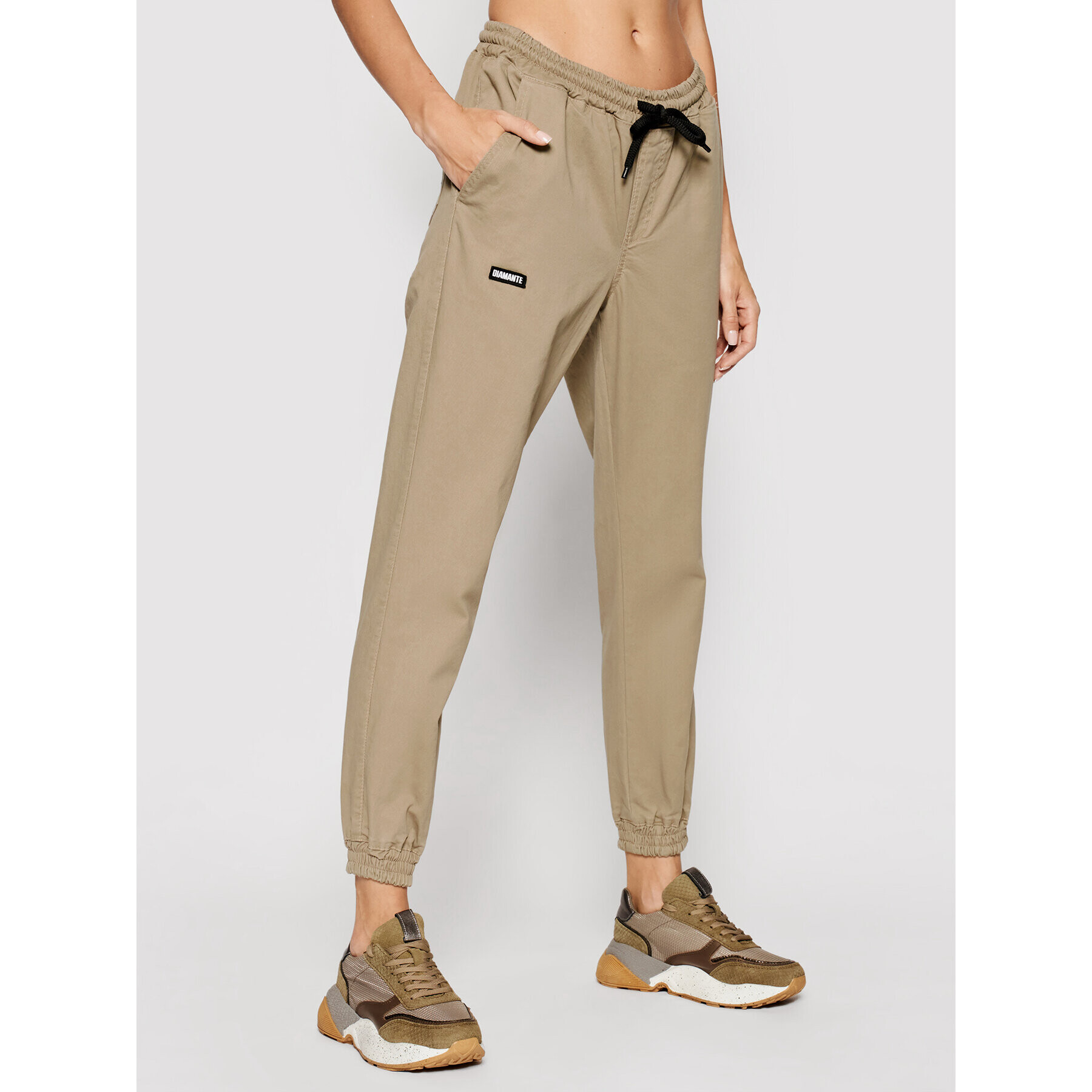 Diamante Wear Jogger nohavice Unisex Classic 5493 Béžová Regular Fit - Pepit.sk