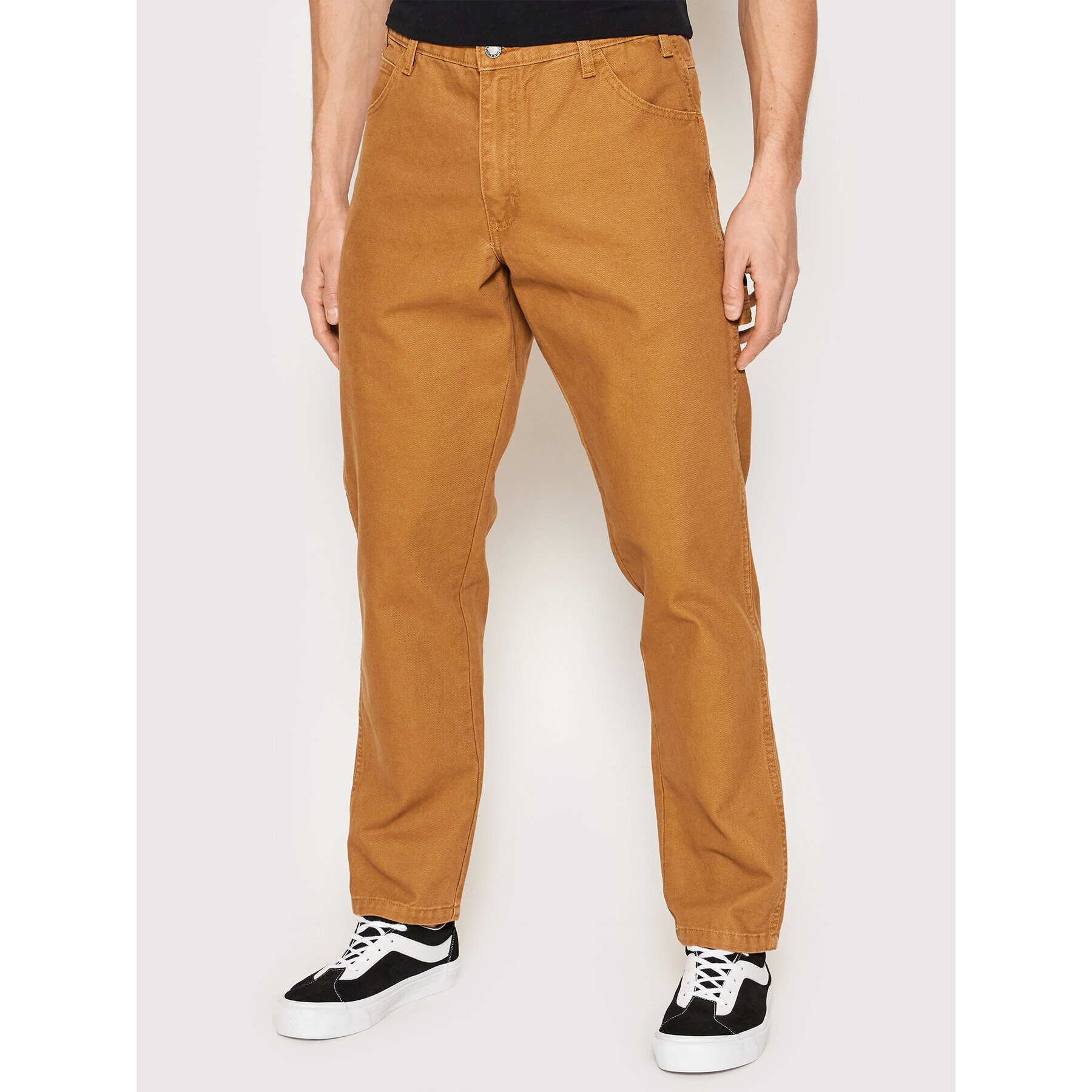 Dickies Bavlnené nohavice Dc Carpenter DK0A4XIFC41 Hnedá Regular Fit - Pepit.sk