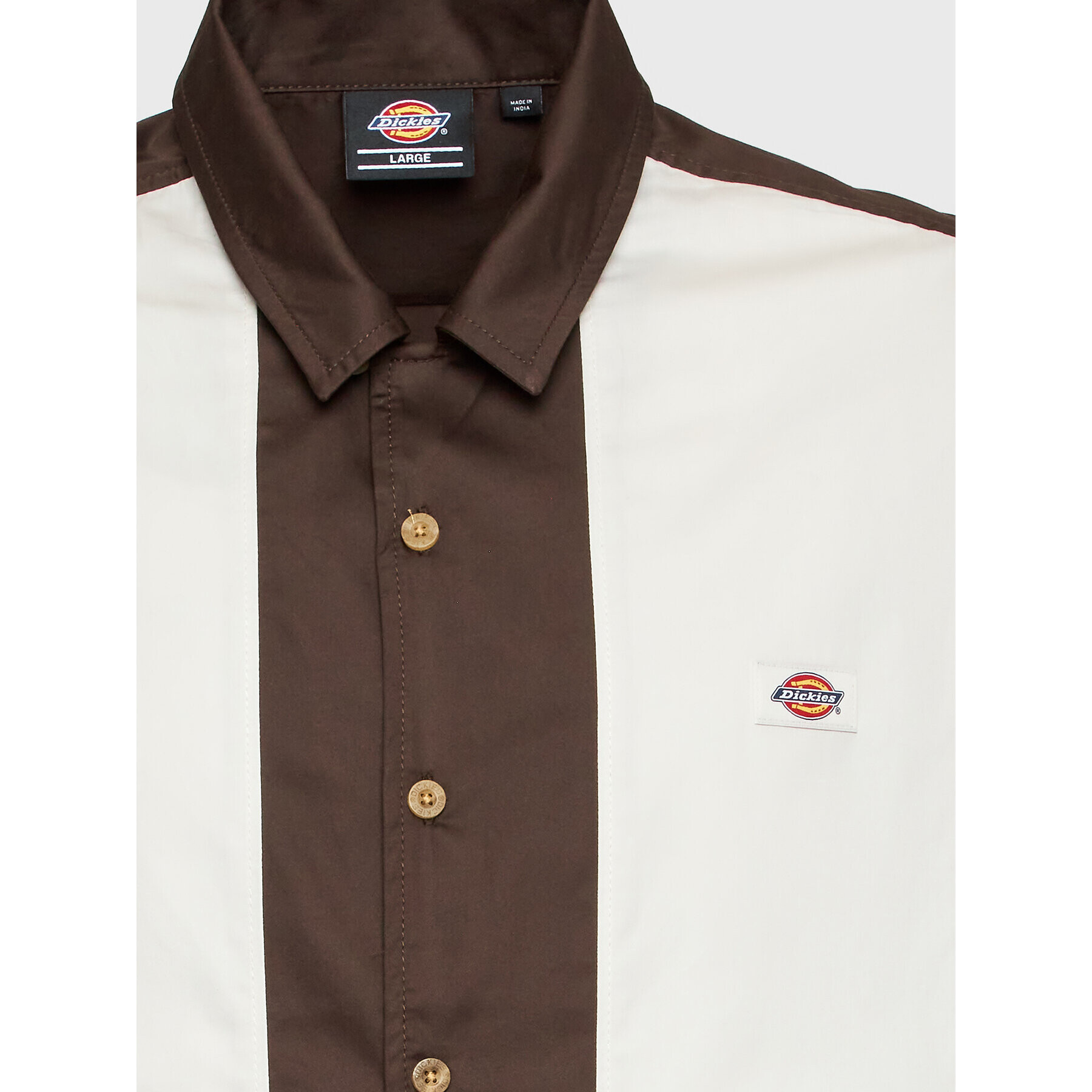 Dickies Košeľa Westover DK0A4Y7MDBX Hnedá Regular Fit - Pepit.sk