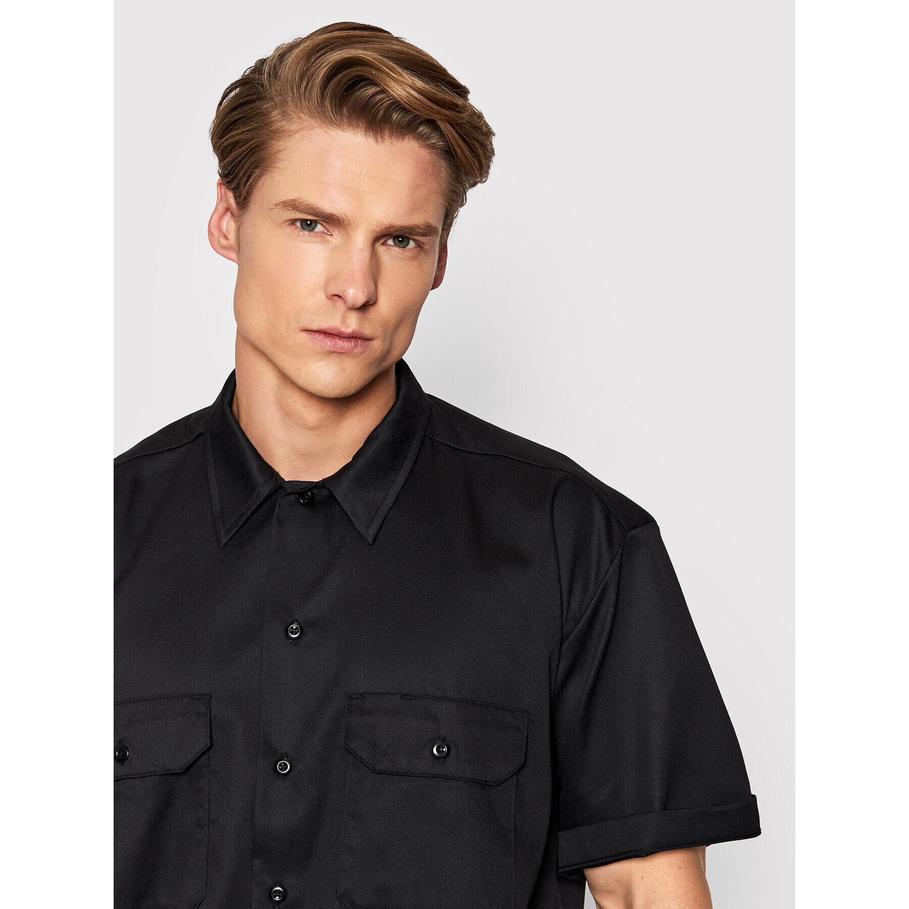 Dickies Košeľa Work DK0A4XK7BLK Čierna Relaxed Fit - Pepit.sk