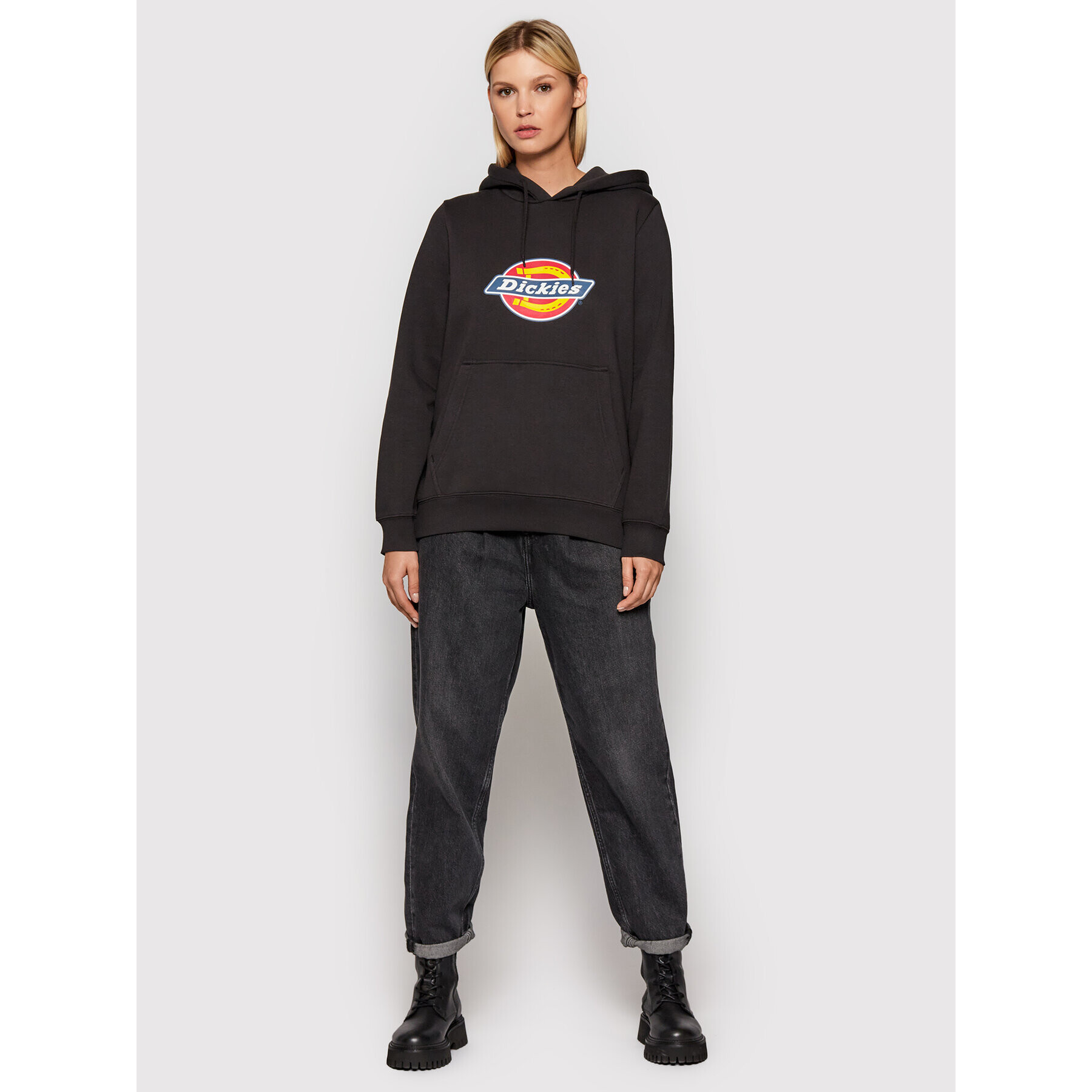 Dickies Mikina Icon Logo DK0A4XCC Čierna Regular Fit - Pepit.sk