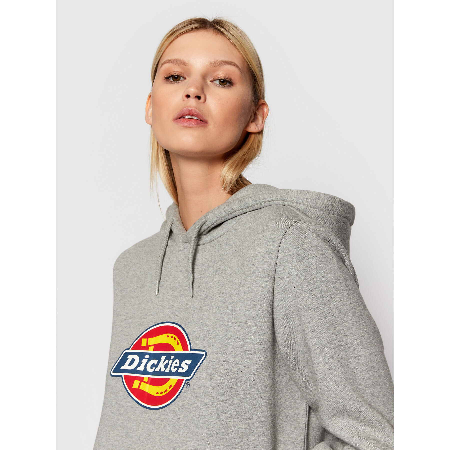 Dickies Mikina Icon Logo DK0A4XCC Sivá Regular Fit - Pepit.sk