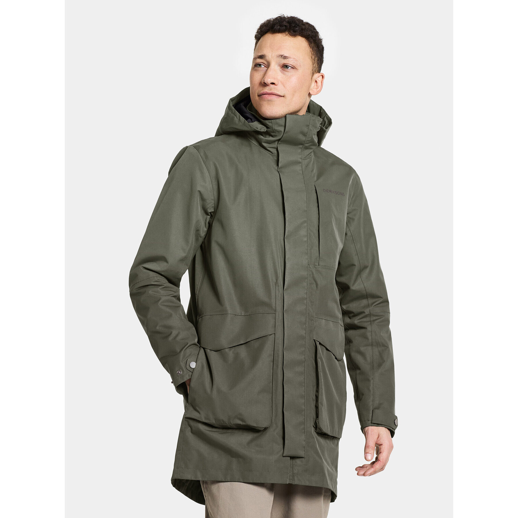 Didriksons Parka Andreas Usx Parka 505085 Zelená Standard Fit - Pepit.sk