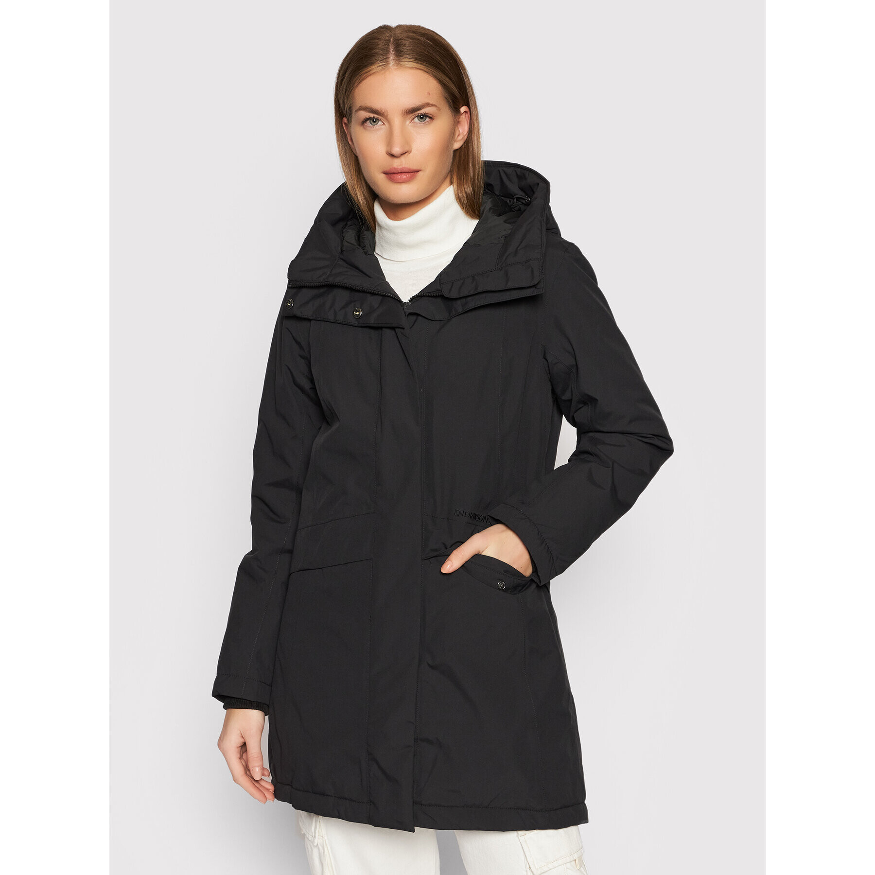 Didriksons Parka Cajsa 503908 Čierna Regular Fit - Pepit.sk