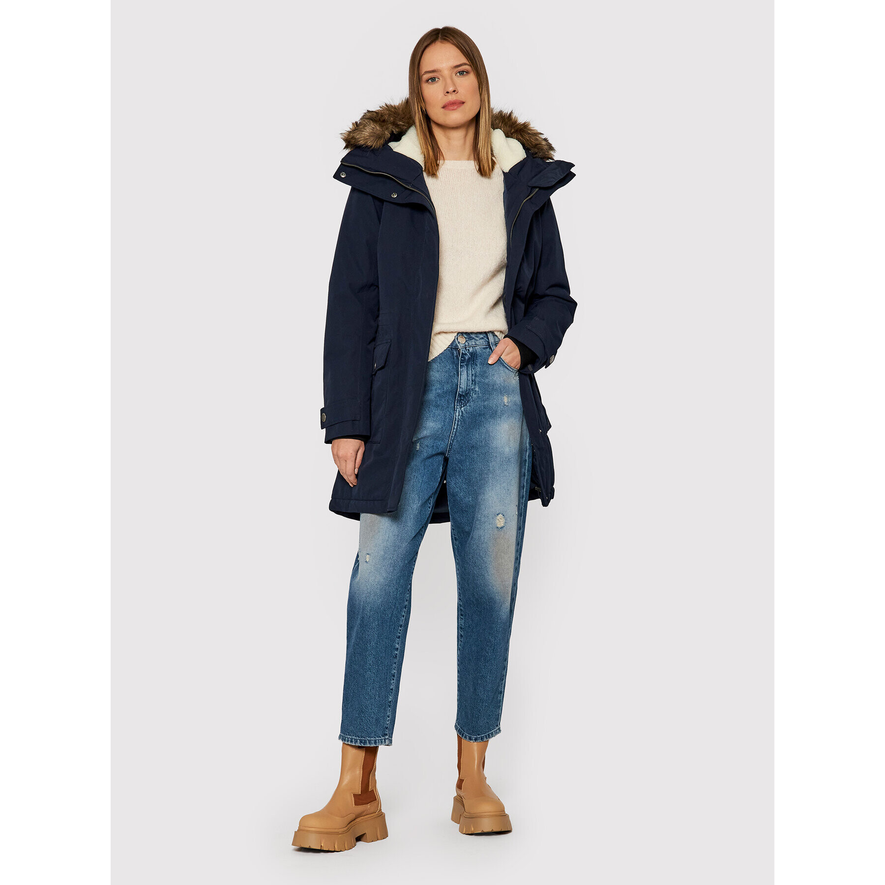 Didriksons Parka Ellen 503870 Tmavomodrá Regular Fit - Pepit.sk