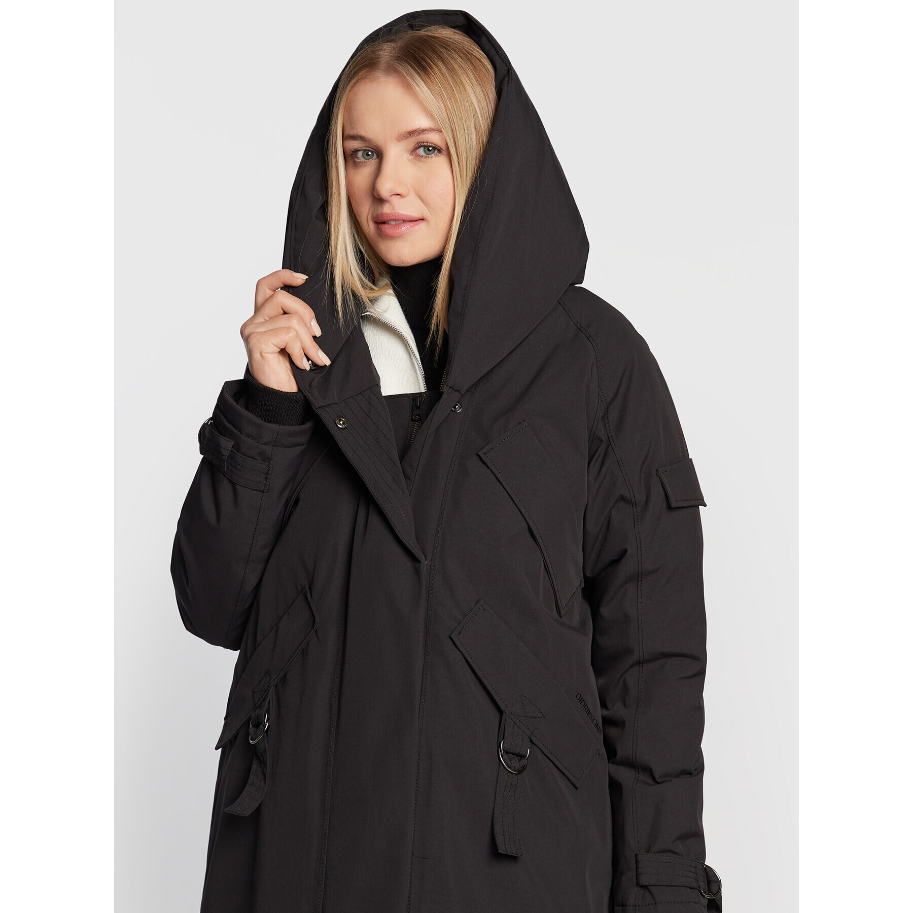 Didriksons Parka Li 504490 Čierna Relaxed Fit - Pepit.sk