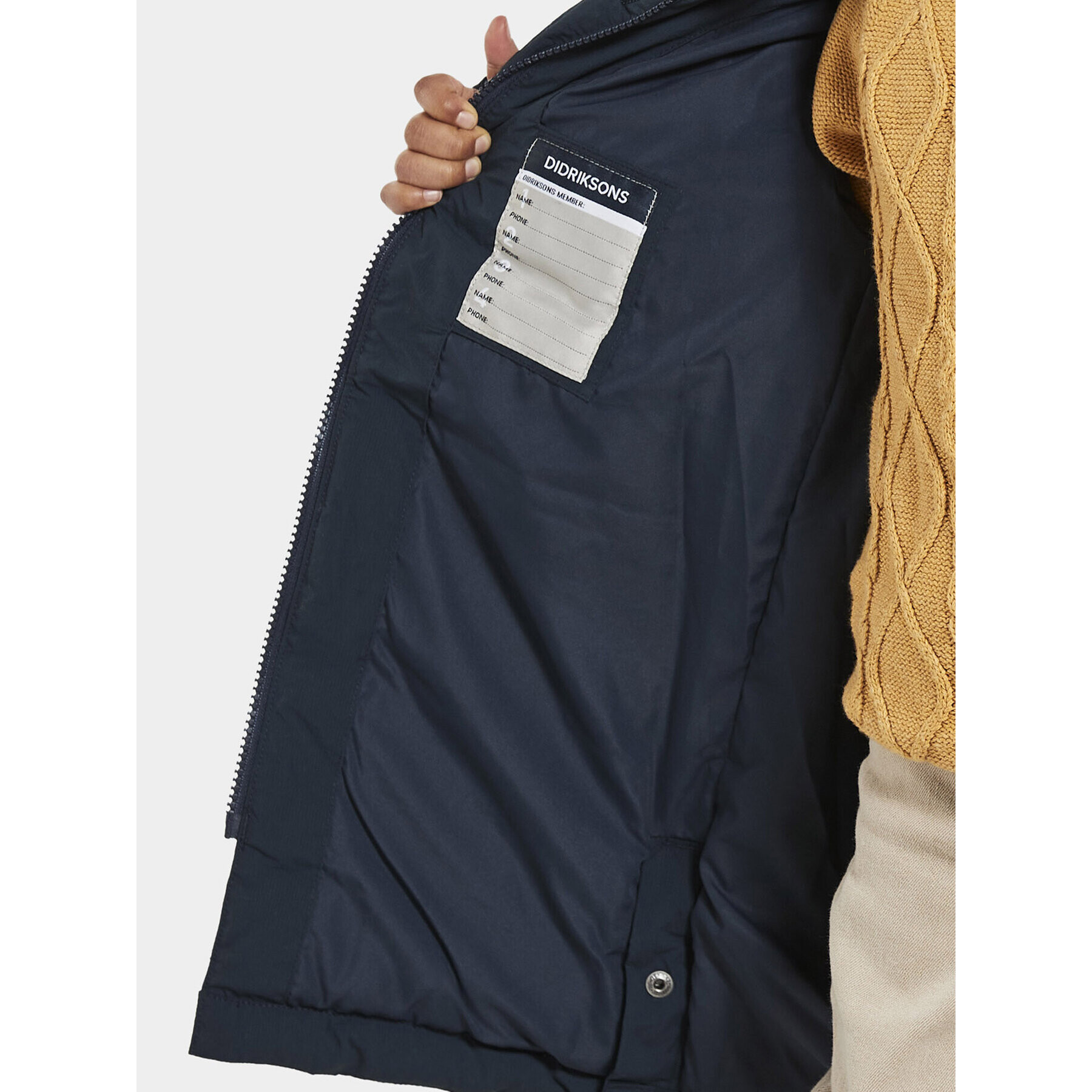 Didriksons Parka Snöfrid 504345 Tmavomodrá Regular Fit - Pepit.sk