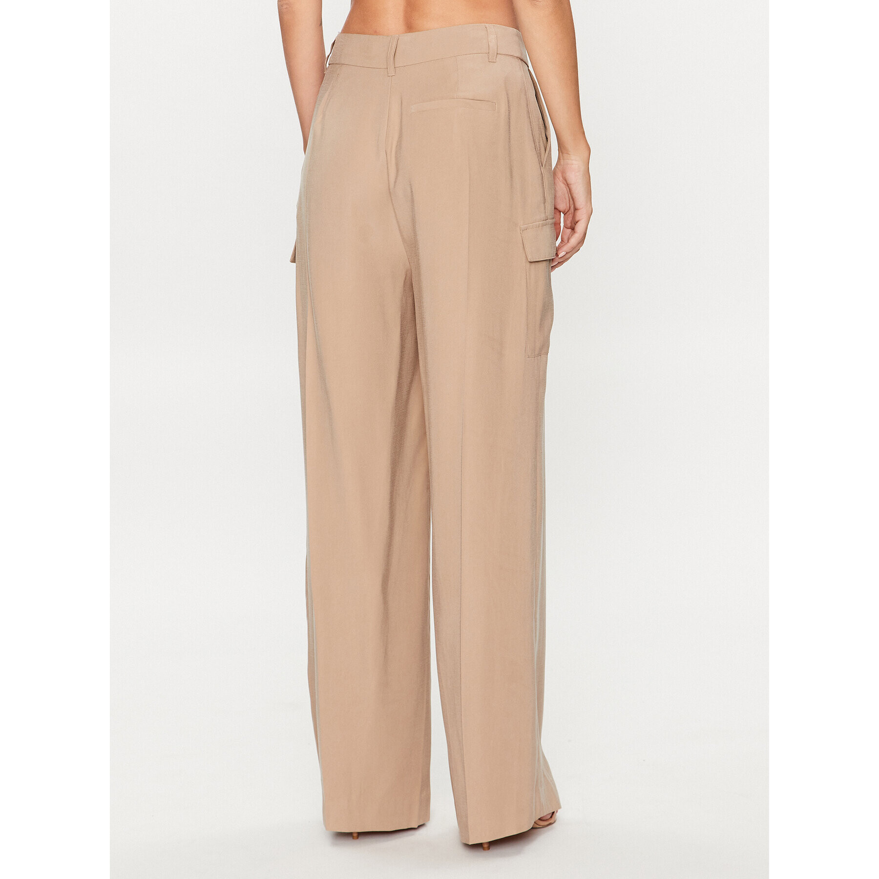 DKNY Bavlnené nohavice P3BKTR20 Béžová Relaxed Fit - Pepit.sk