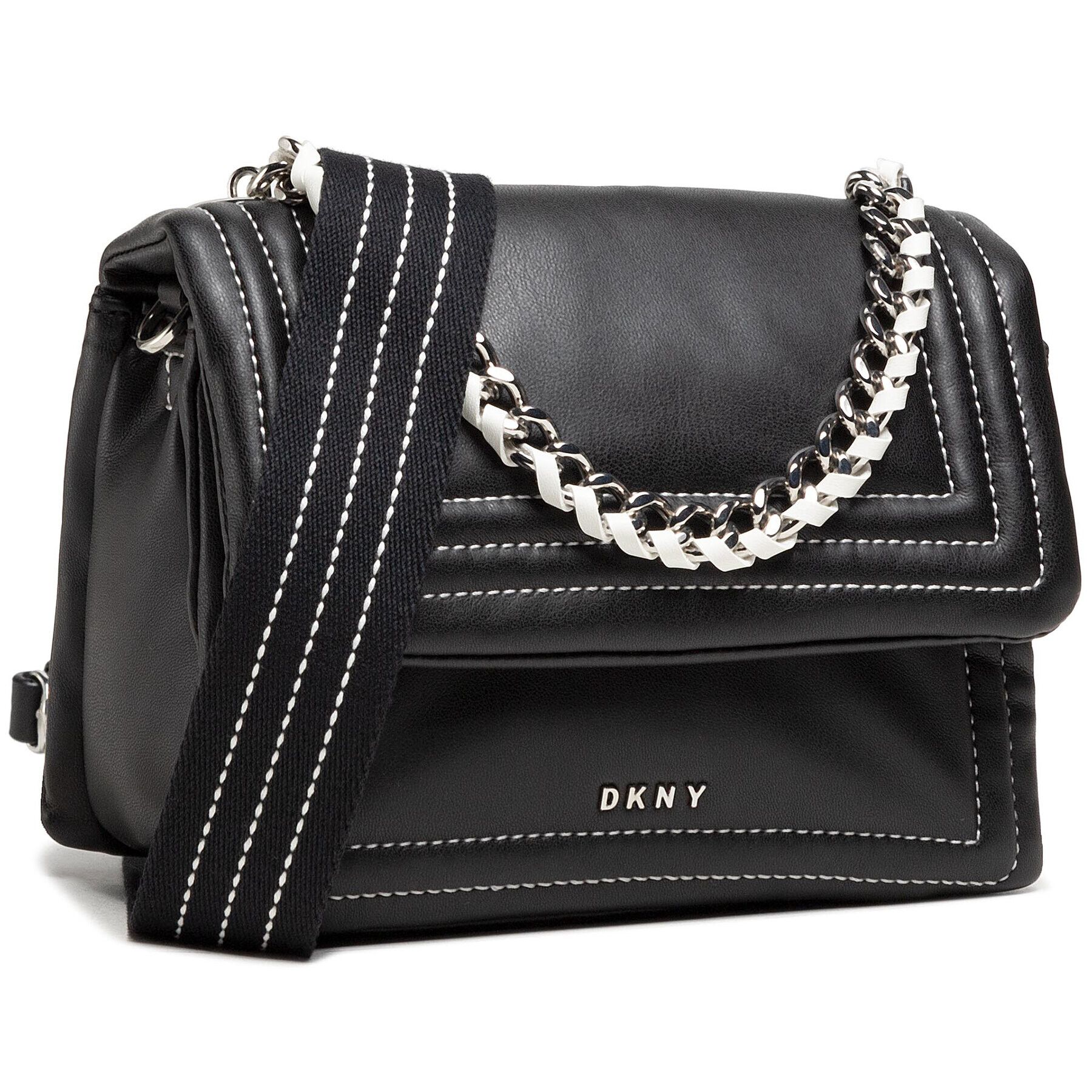 DKNY Kabelka Quinn Flap Crossbody R11EZL43 Čierna - Pepit.sk