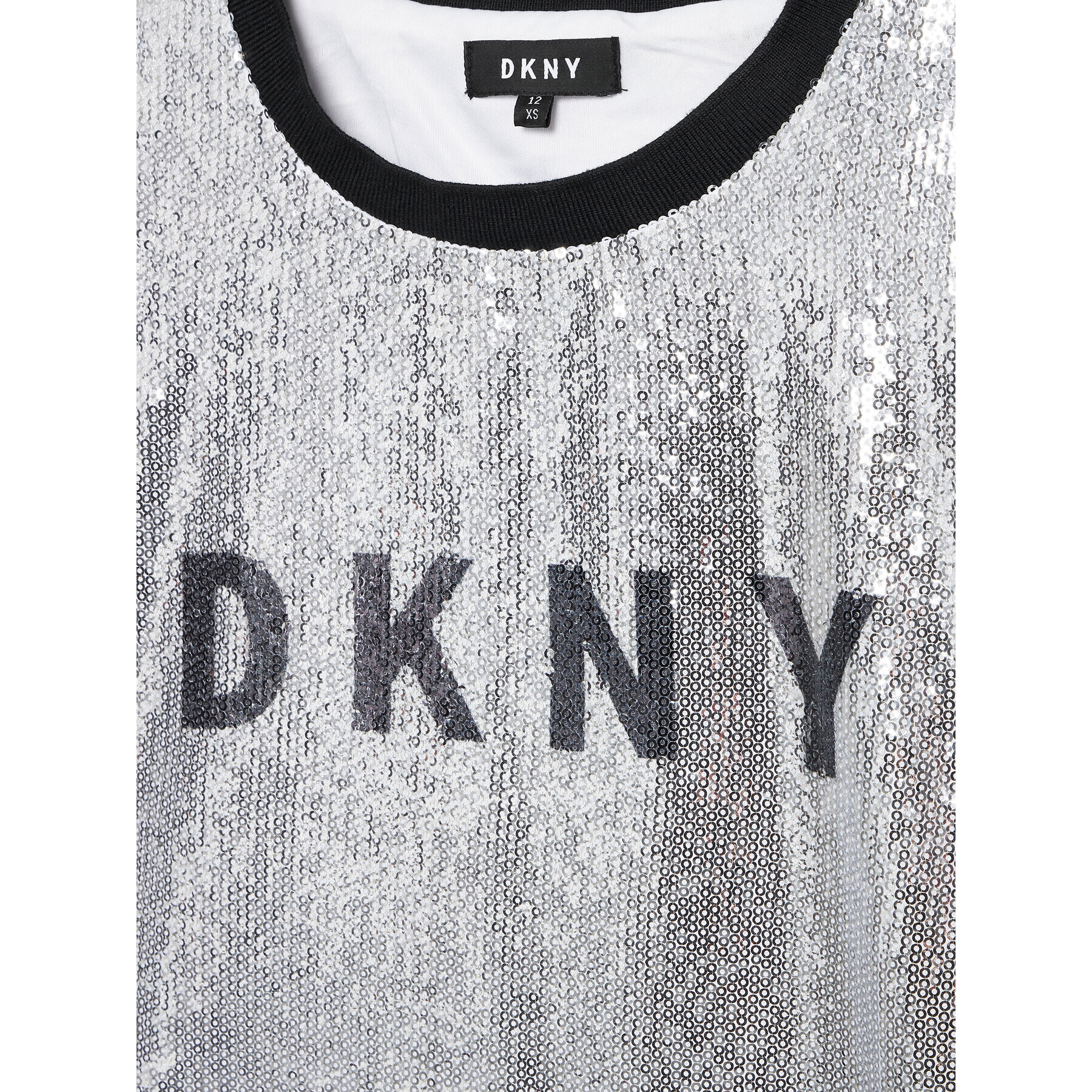 DKNY Každodenné šaty D32830 M Strieborná Regular Fit - Pepit.sk