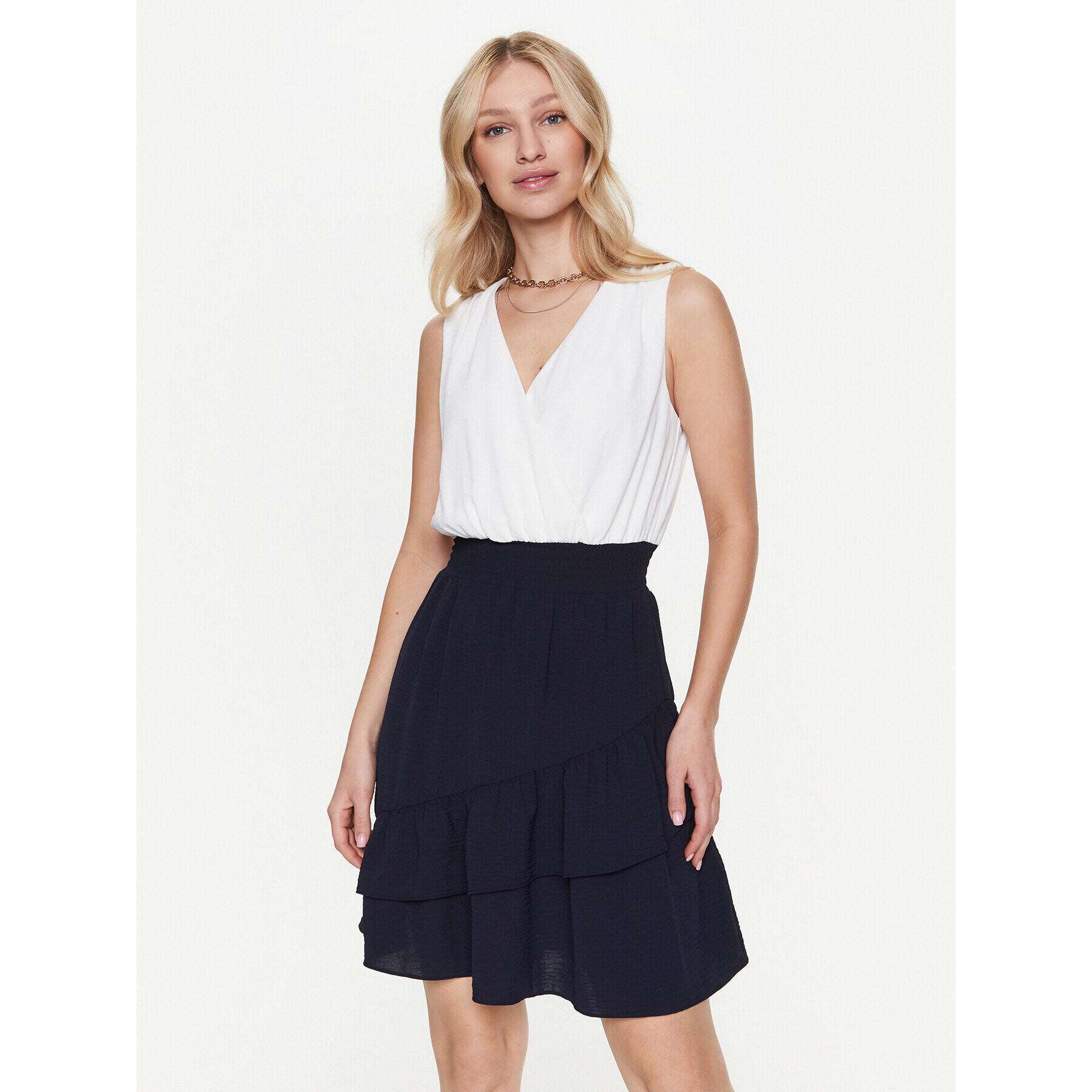 DKNY Každodenné šaty DD3C783B Écru Regular Fit - Pepit.sk