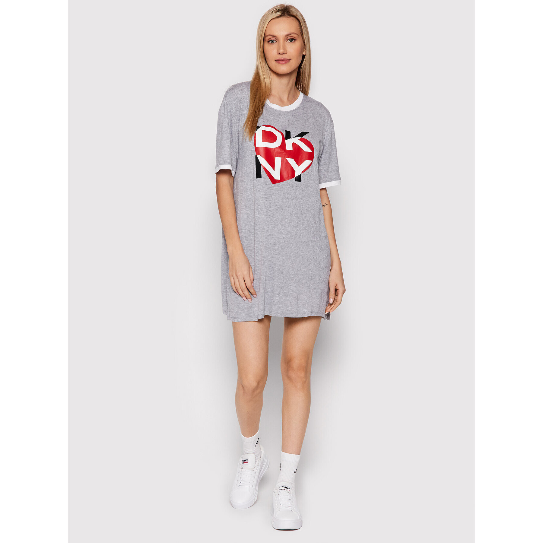 DKNY Každodenné šaty YI2322448 Sivá Regular Fit - Pepit.sk