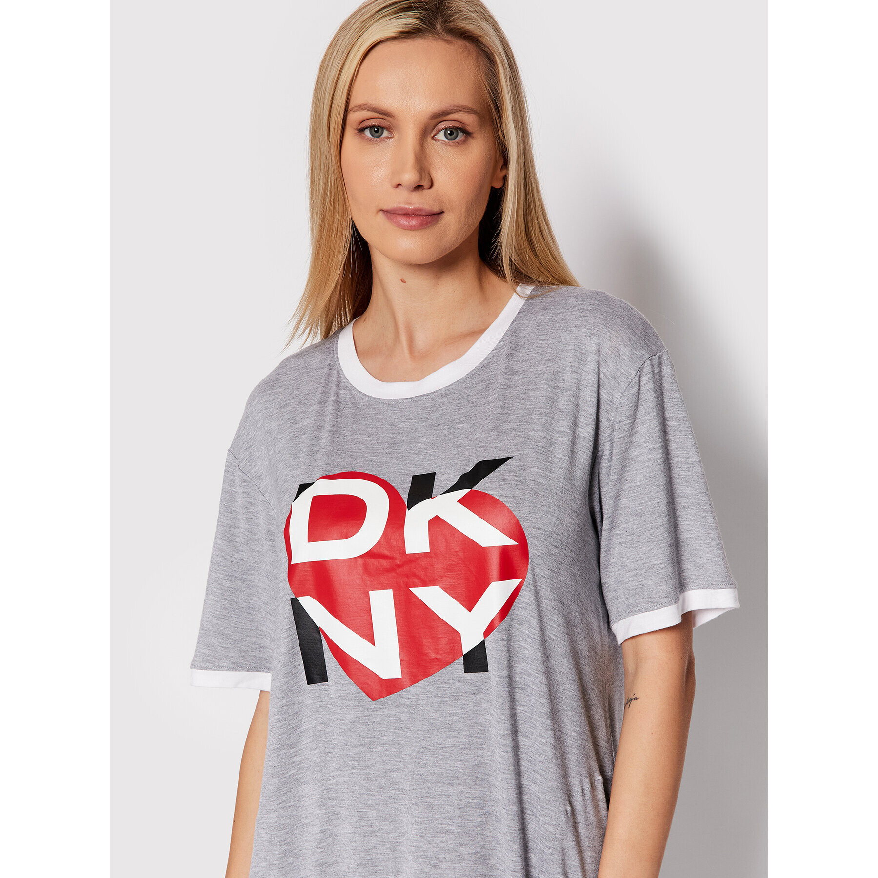 DKNY Každodenné šaty YI2322448 Sivá Regular Fit - Pepit.sk