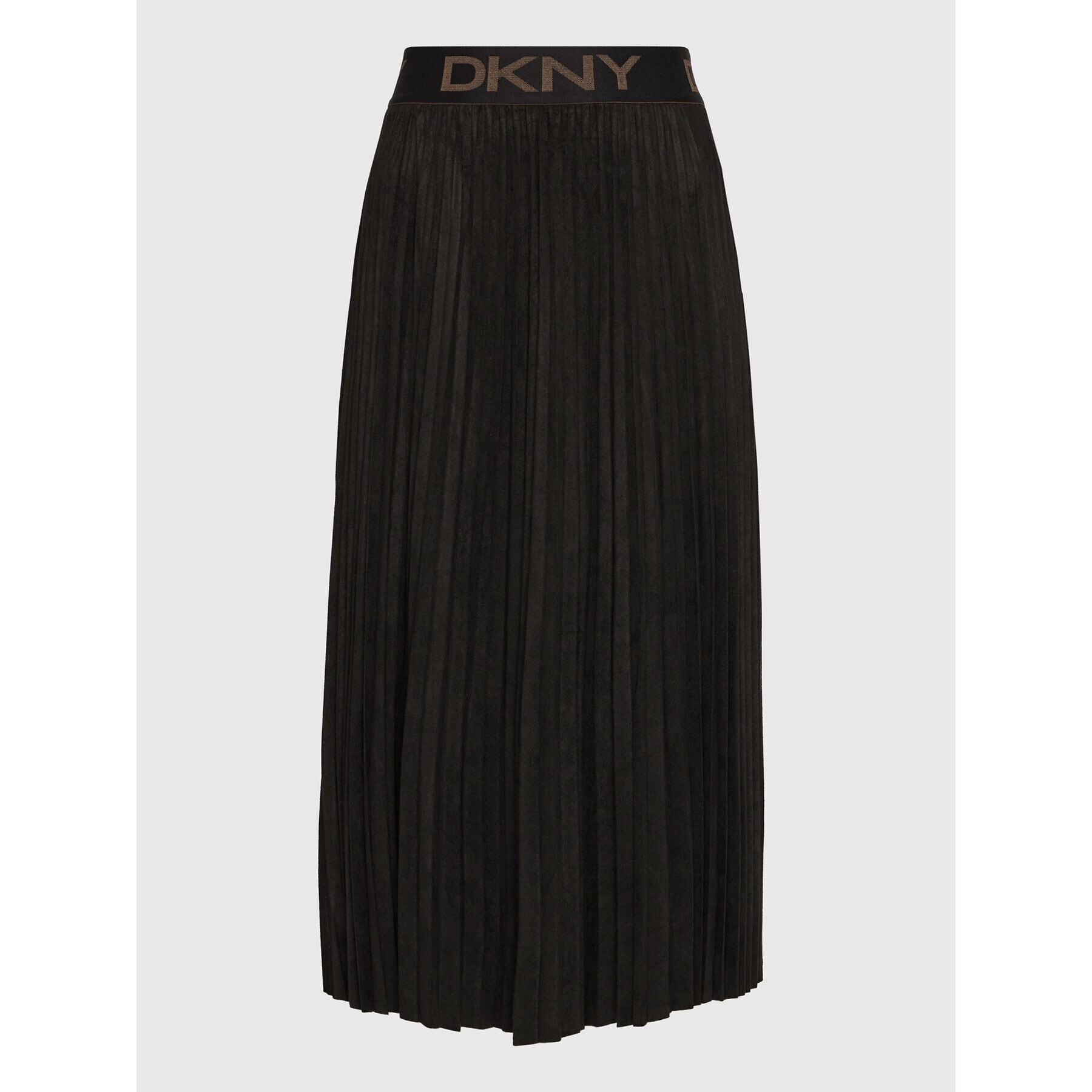 DKNY Plisovaná sukňa P1GNXCVM Čierna Regular Fit - Pepit.sk