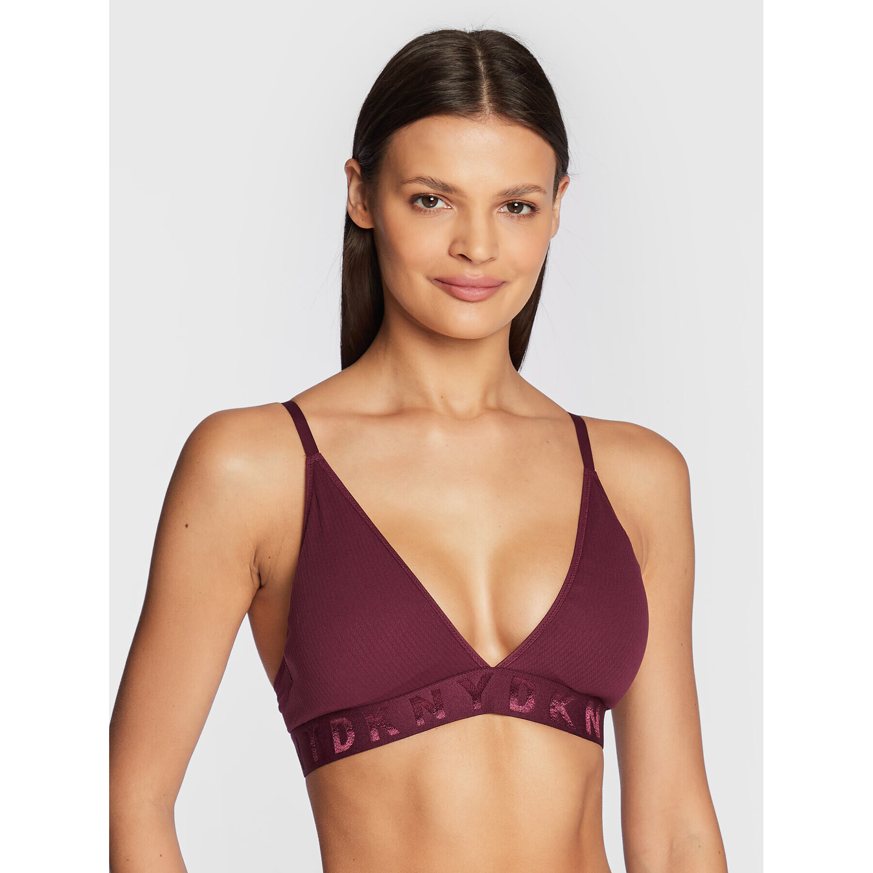 DKNY Podprsenka Bralette DK4026 Bordová - Pepit.sk