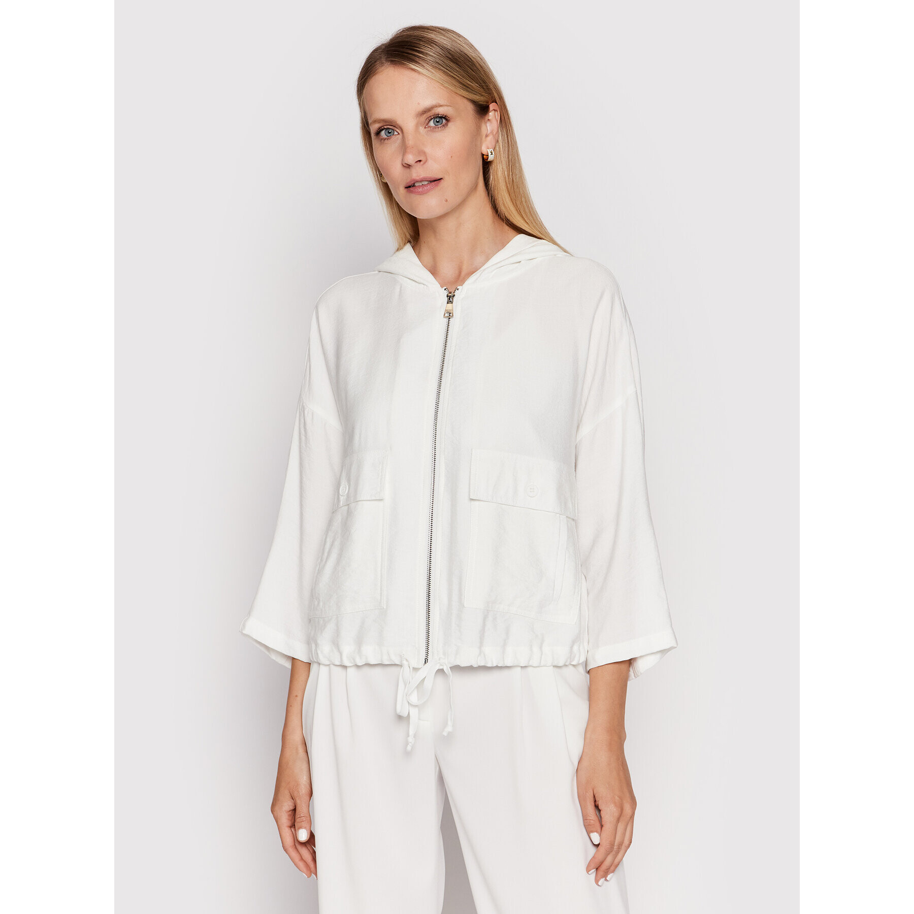 DKNY Prechodná bunda P2AC7M24 Biela Relaxed Fit - Pepit.sk