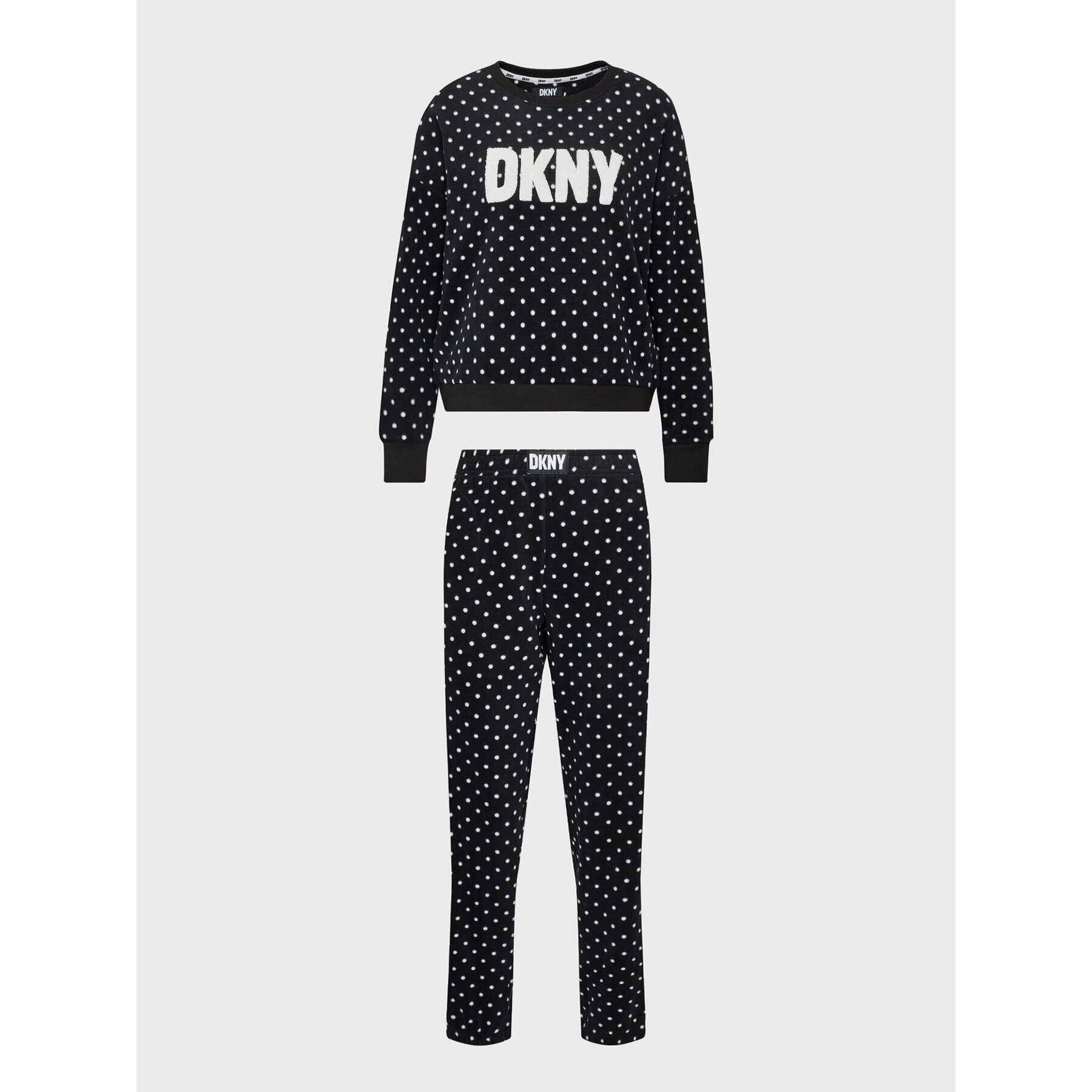 DKNY Pyžamo YI2822603F Čierna Regular Fit - Pepit.sk