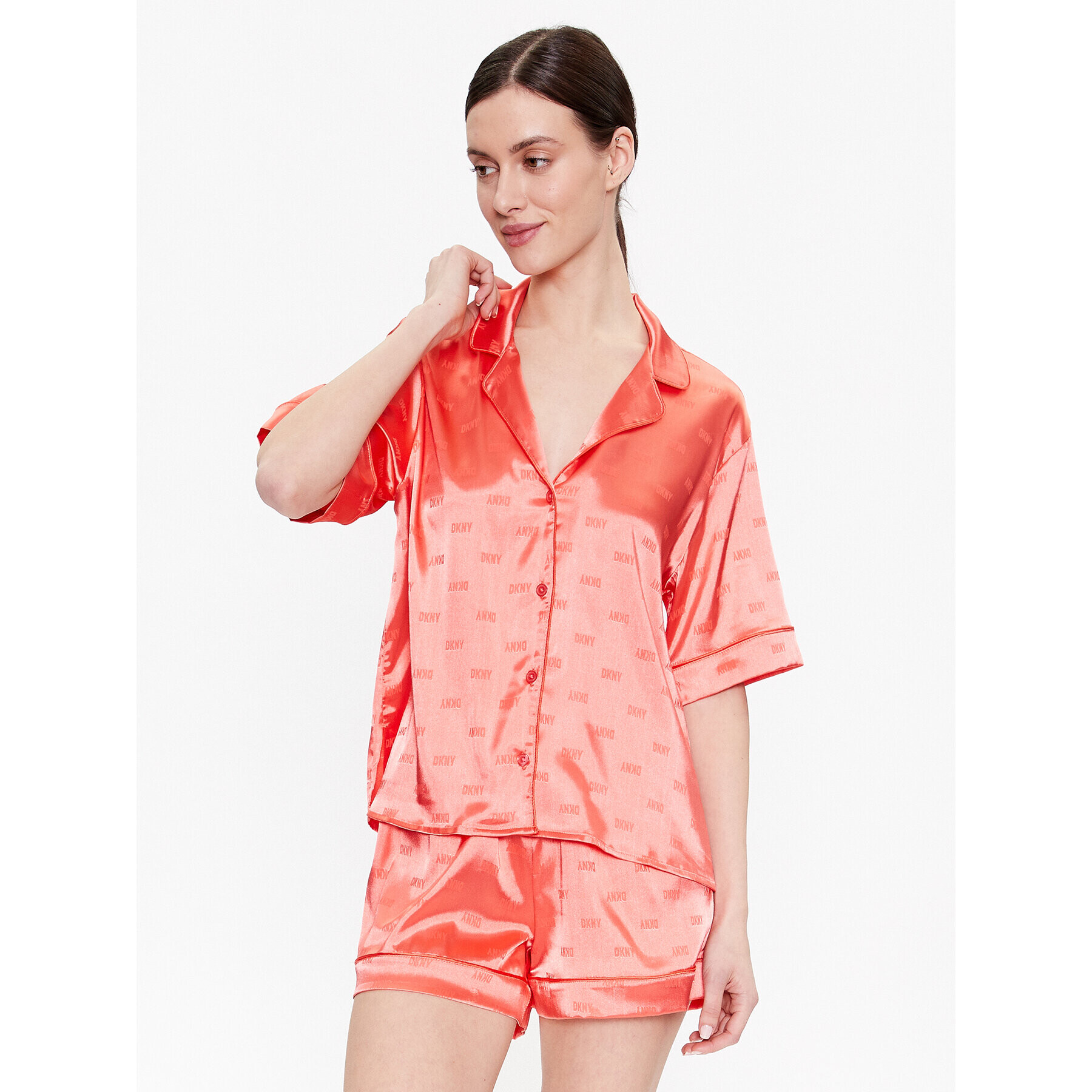 DKNY Pyžamo YI2822632 Oranžová Regular Fit - Pepit.sk