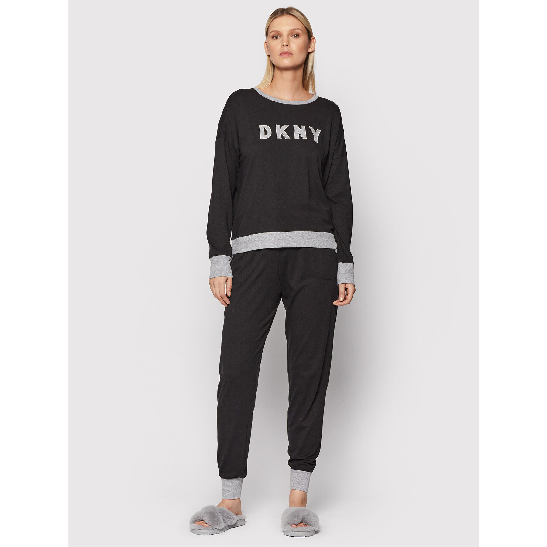 DKNY Pyžamo YI2919259 Čierna - Pepit.sk