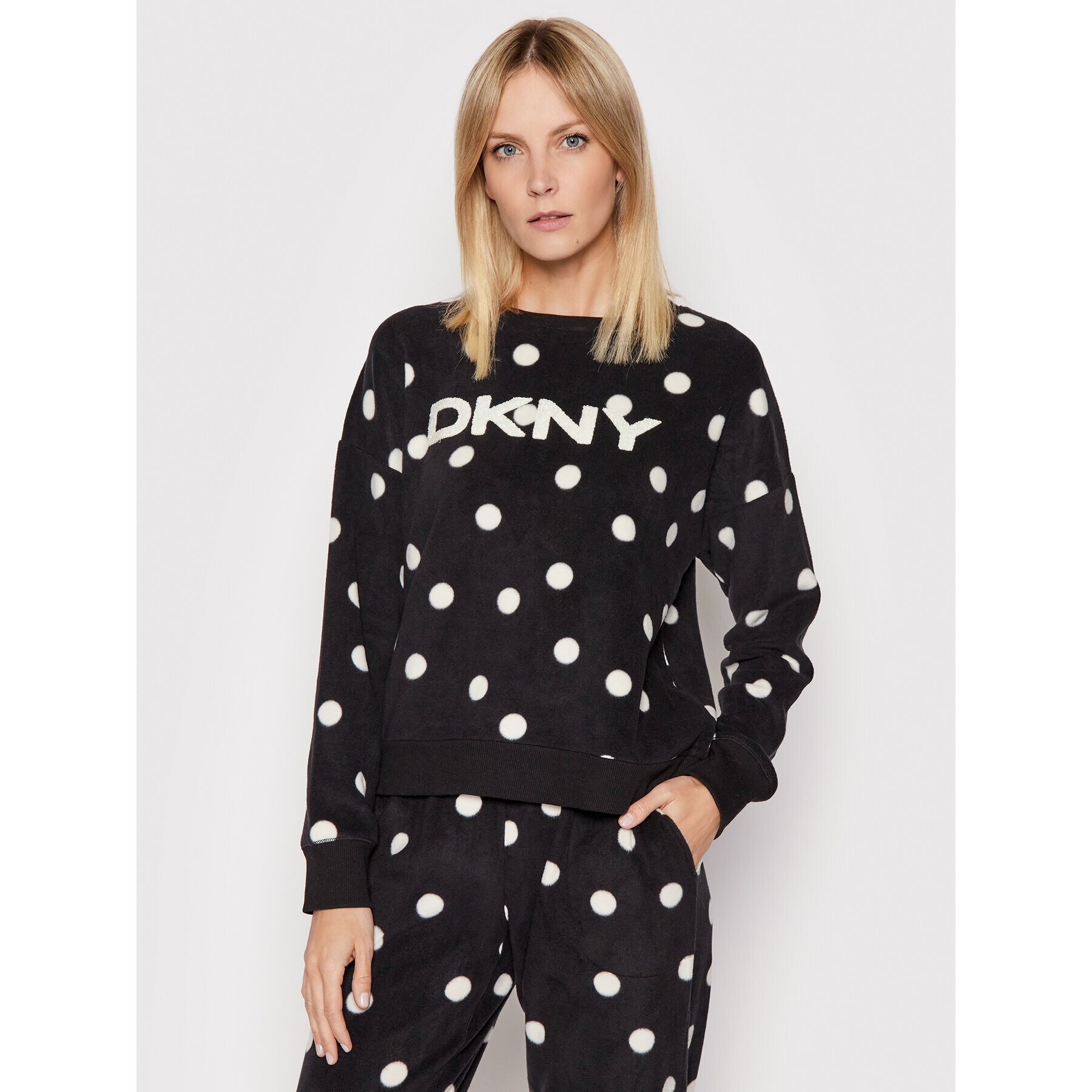 DKNY Pyžamo YI2922497F Čierna Regular Fit - Pepit.sk