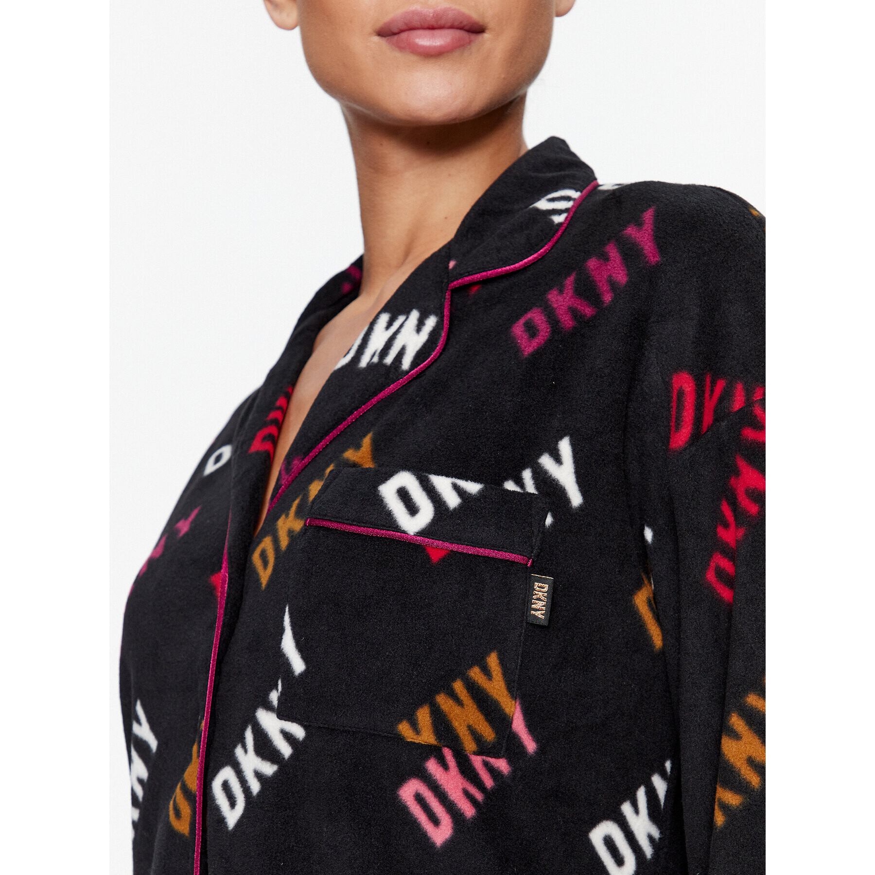 DKNY Pyžamo YI2922686F Čierna Regular Fit - Pepit.sk