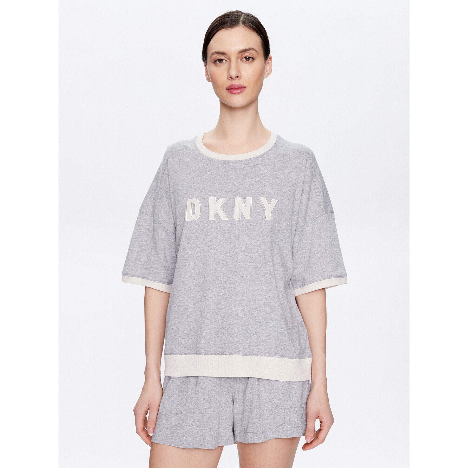 DKNY Pyžamo YI3919259 Sivá Regular Fit - Pepit.sk