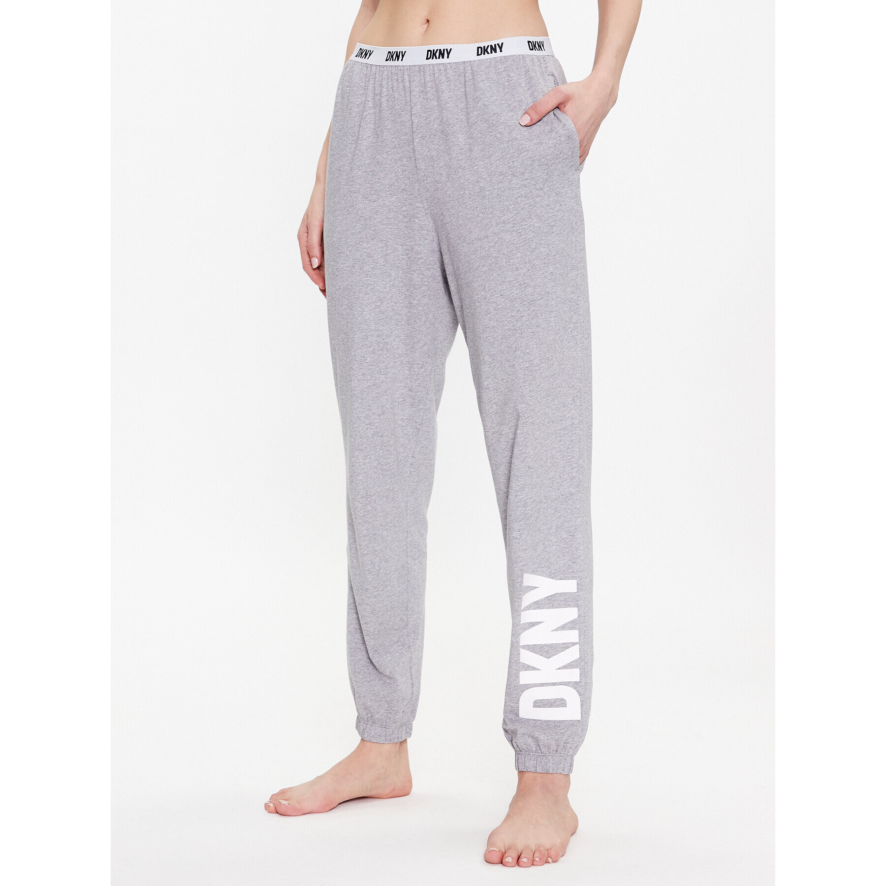 DKNY Pyžamové nohavice YI2822635 Sivá Regular Fit - Pepit.sk