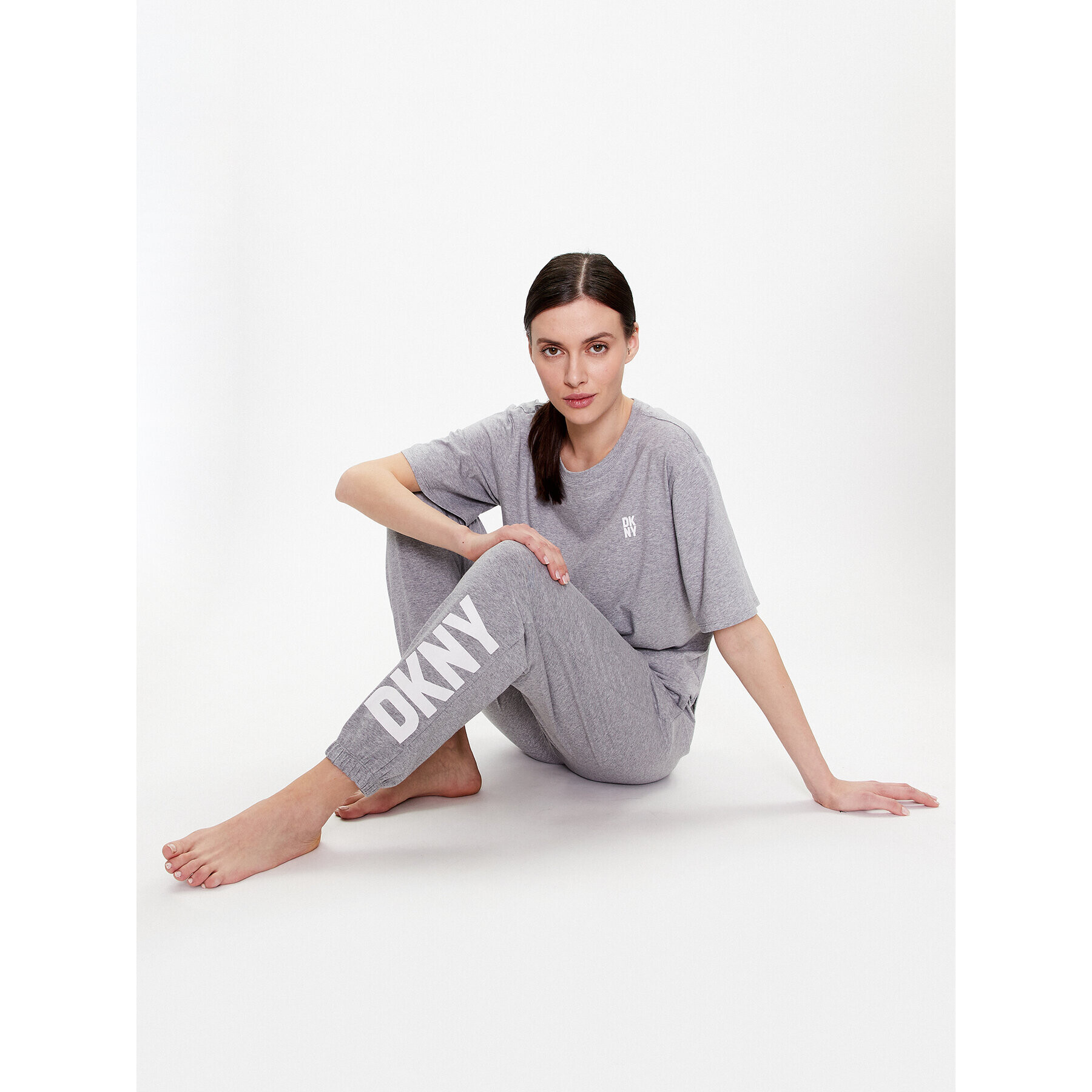 DKNY Pyžamové nohavice YI2822635 Sivá Regular Fit - Pepit.sk