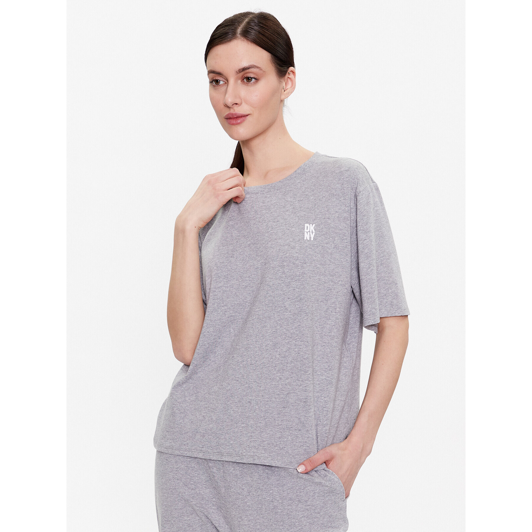 DKNY Pyžamový top YI2422635 Sivá Loose Fit - Pepit.sk