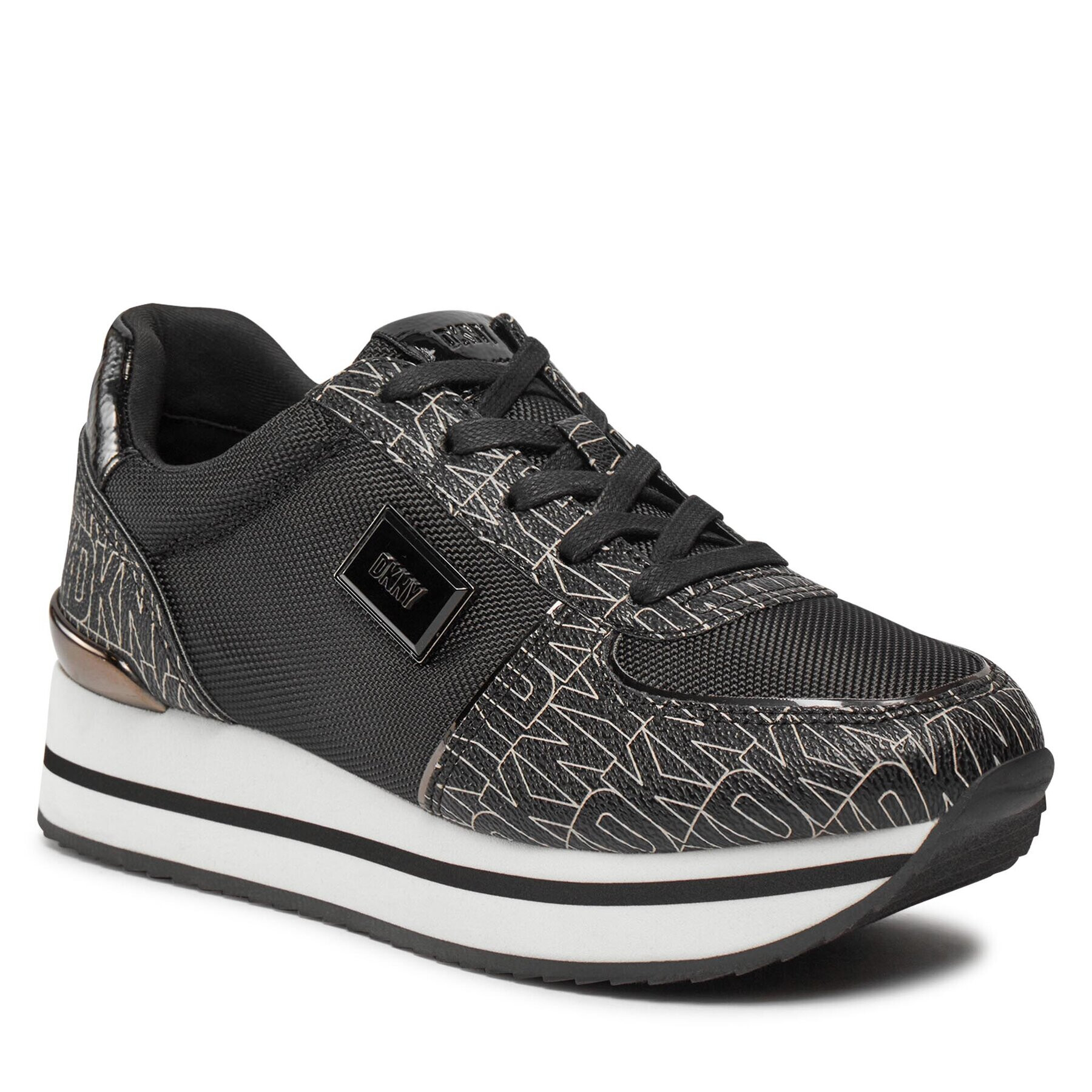 DKNY Sneakersy Davie K3314512 Čierna - Pepit.sk