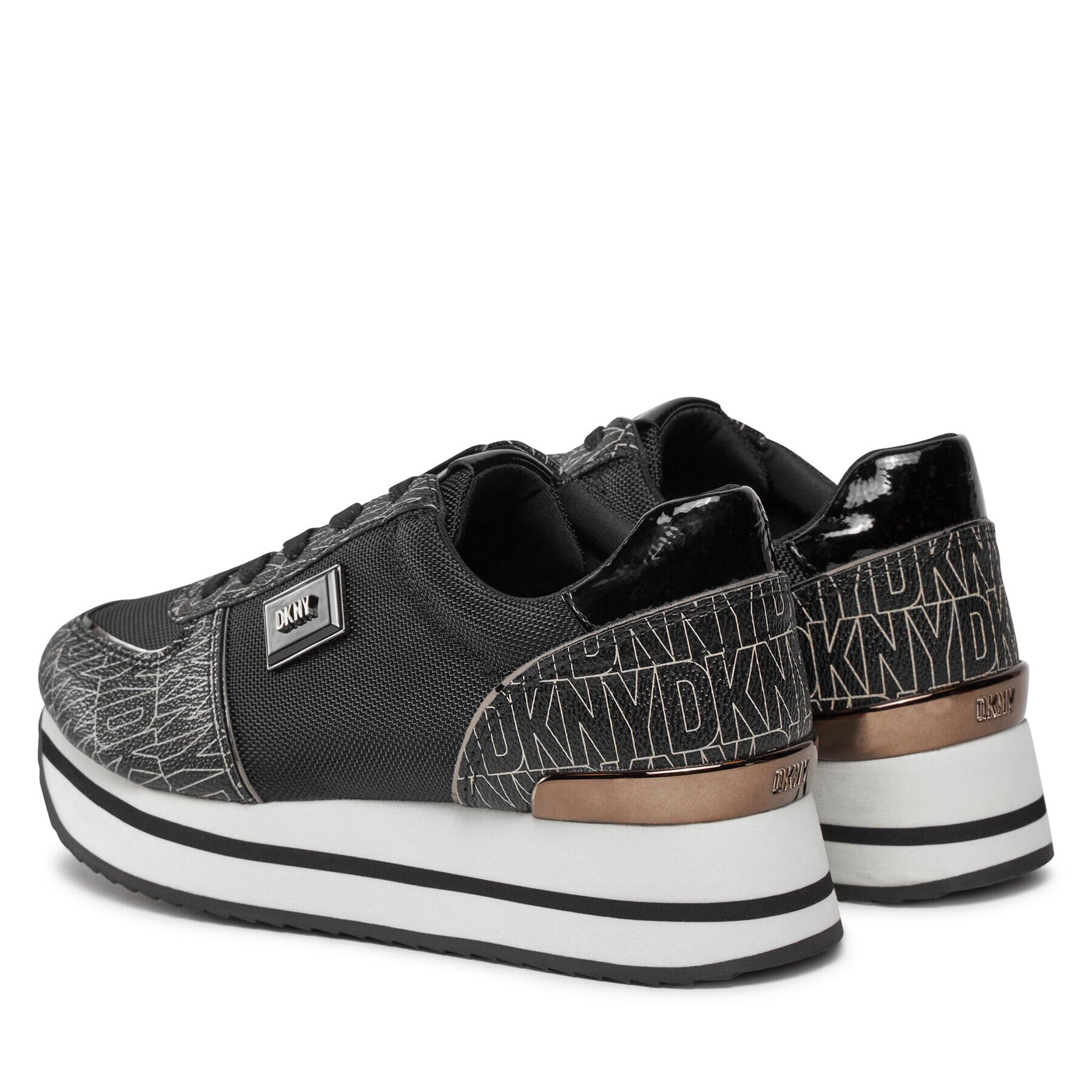 DKNY Sneakersy Davie K3314512 Čierna - Pepit.sk