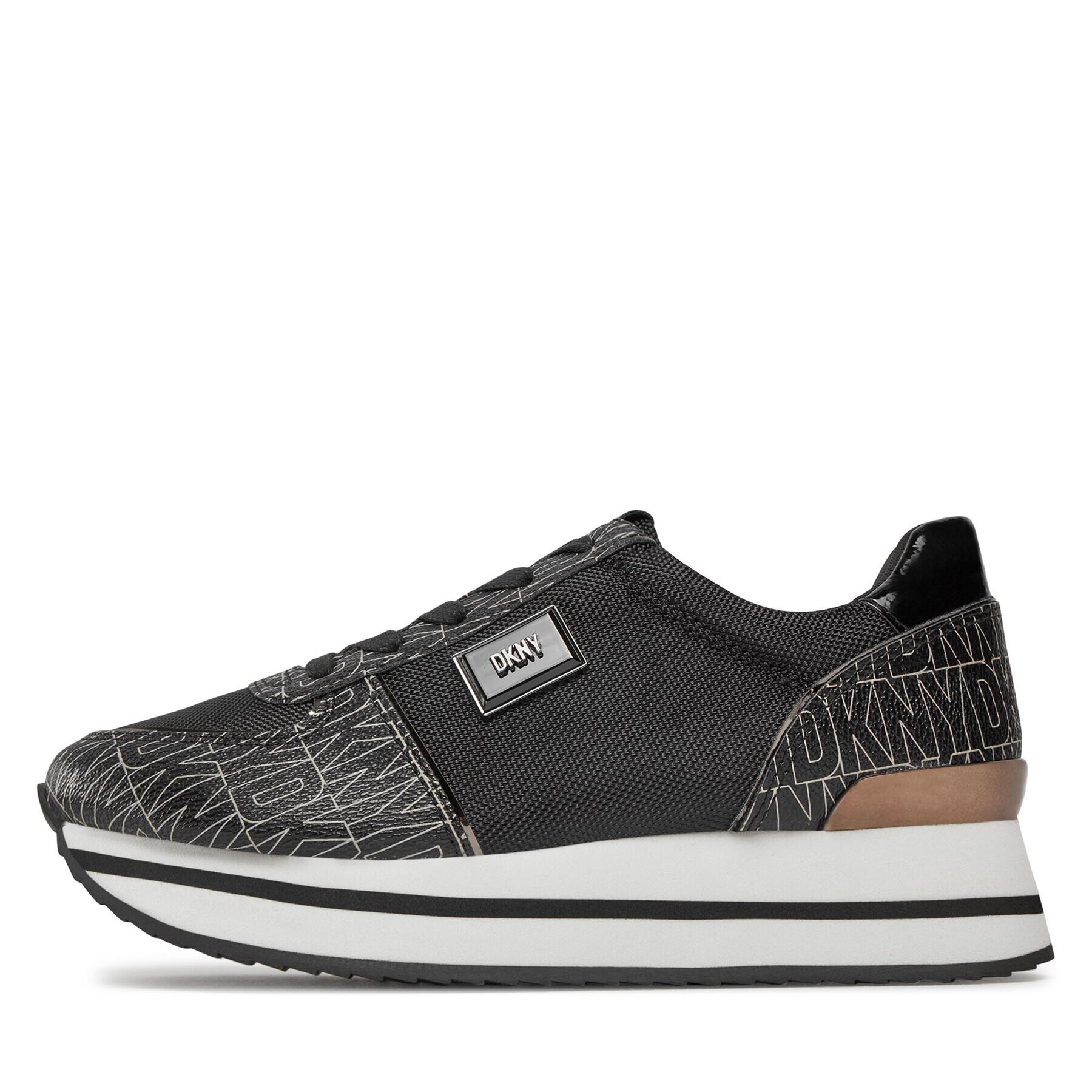 DKNY Sneakersy Davie K3314512 Čierna - Pepit.sk