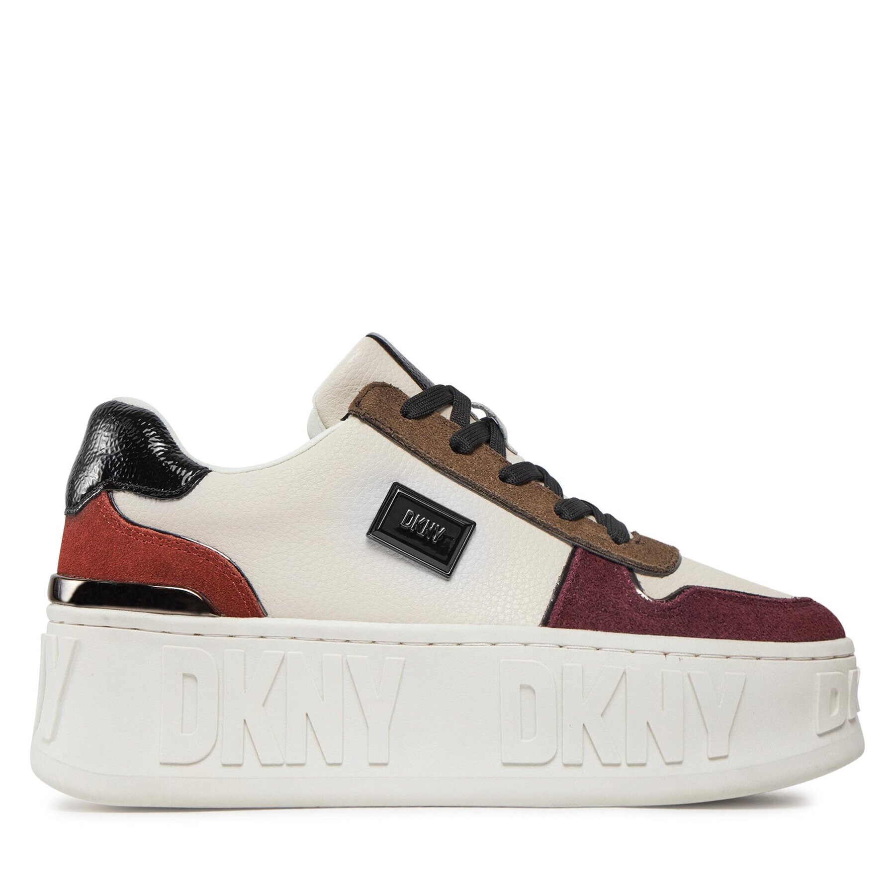 DKNY Sneakersy Lowen K3361202 Écru - Pepit.sk