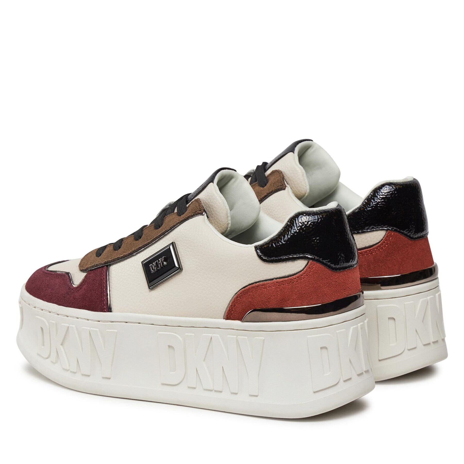 DKNY Sneakersy Lowen K3361202 Écru - Pepit.sk