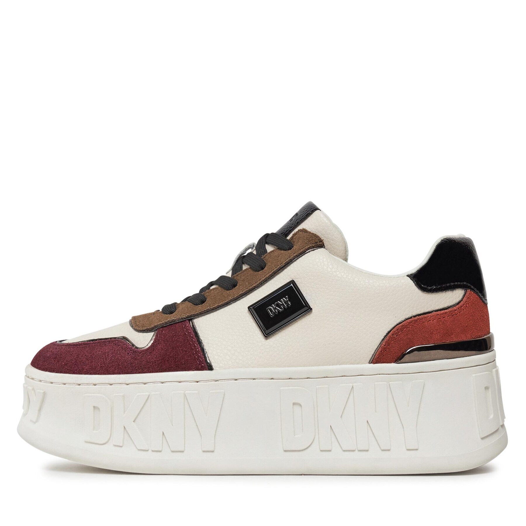 DKNY Sneakersy Lowen K3361202 Écru - Pepit.sk