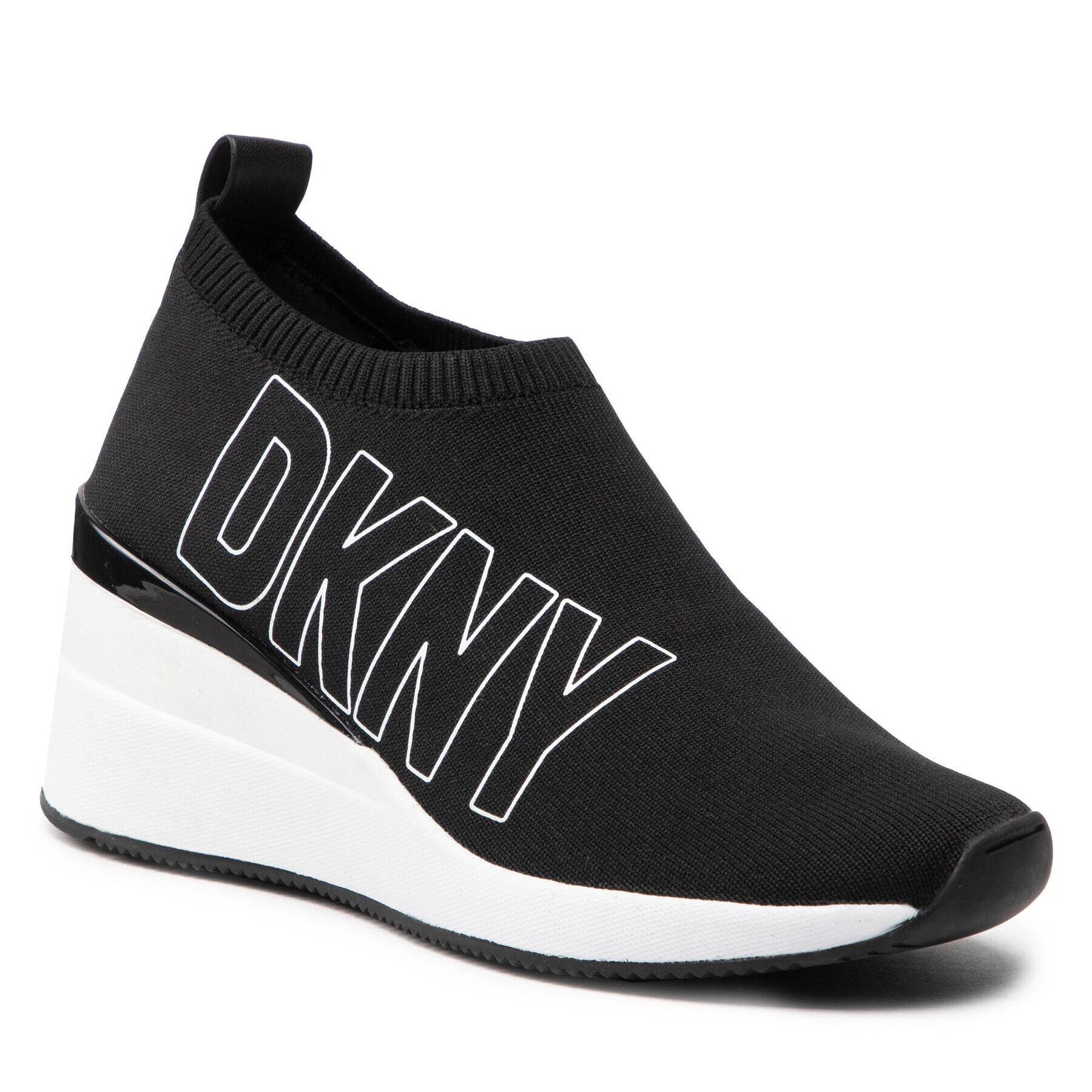 DKNY Sneakersy -Pavi-Slip On Wedge Čierna - Pepit.sk