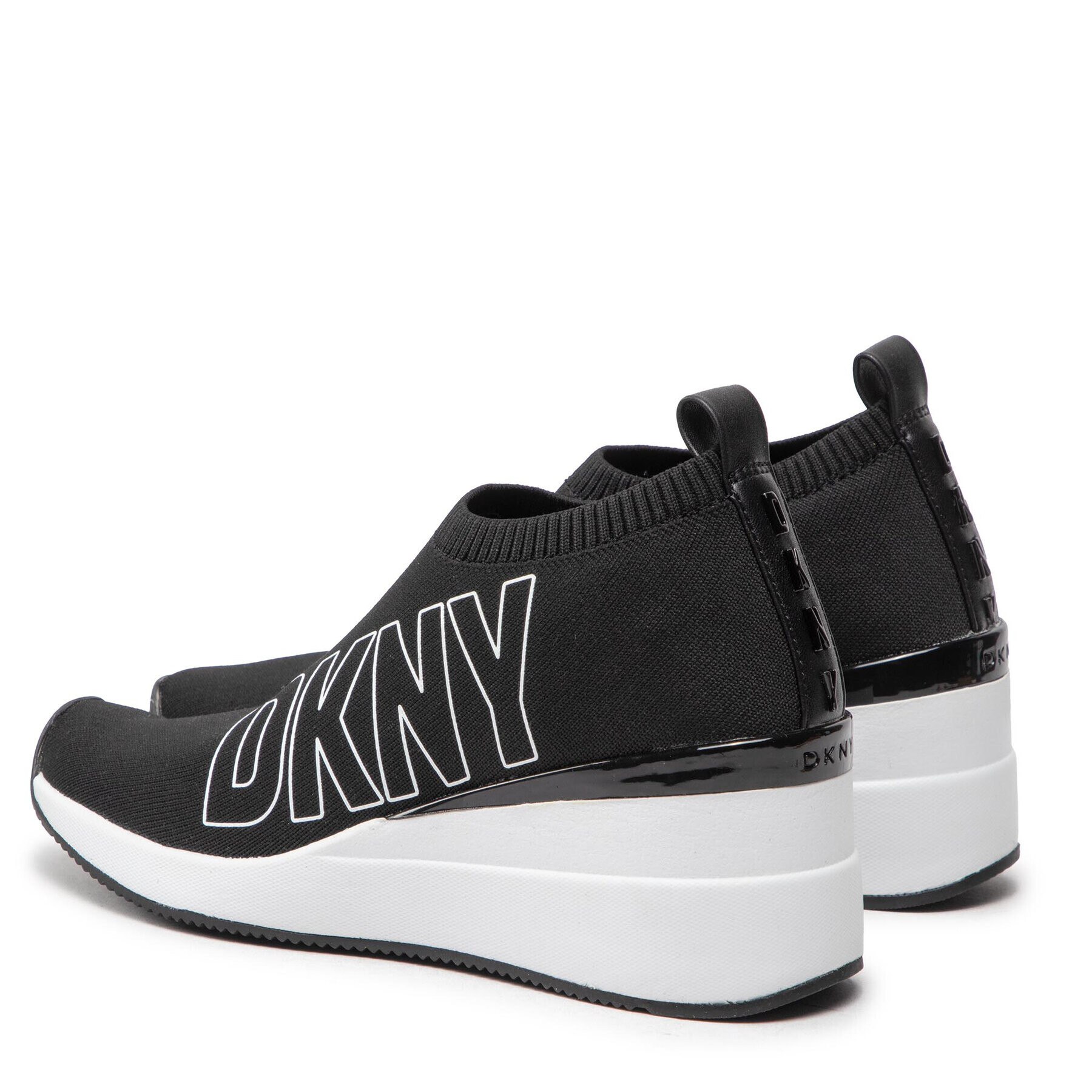 DKNY Sneakersy -Pavi-Slip On Wedge Čierna - Pepit.sk